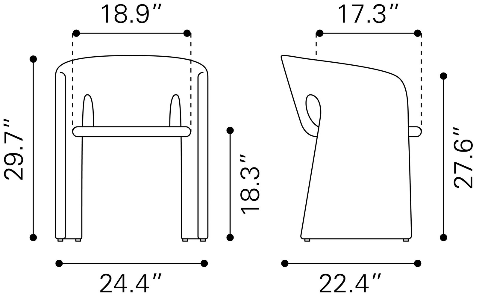 Rosyth Dining Chair Tan - Image 8