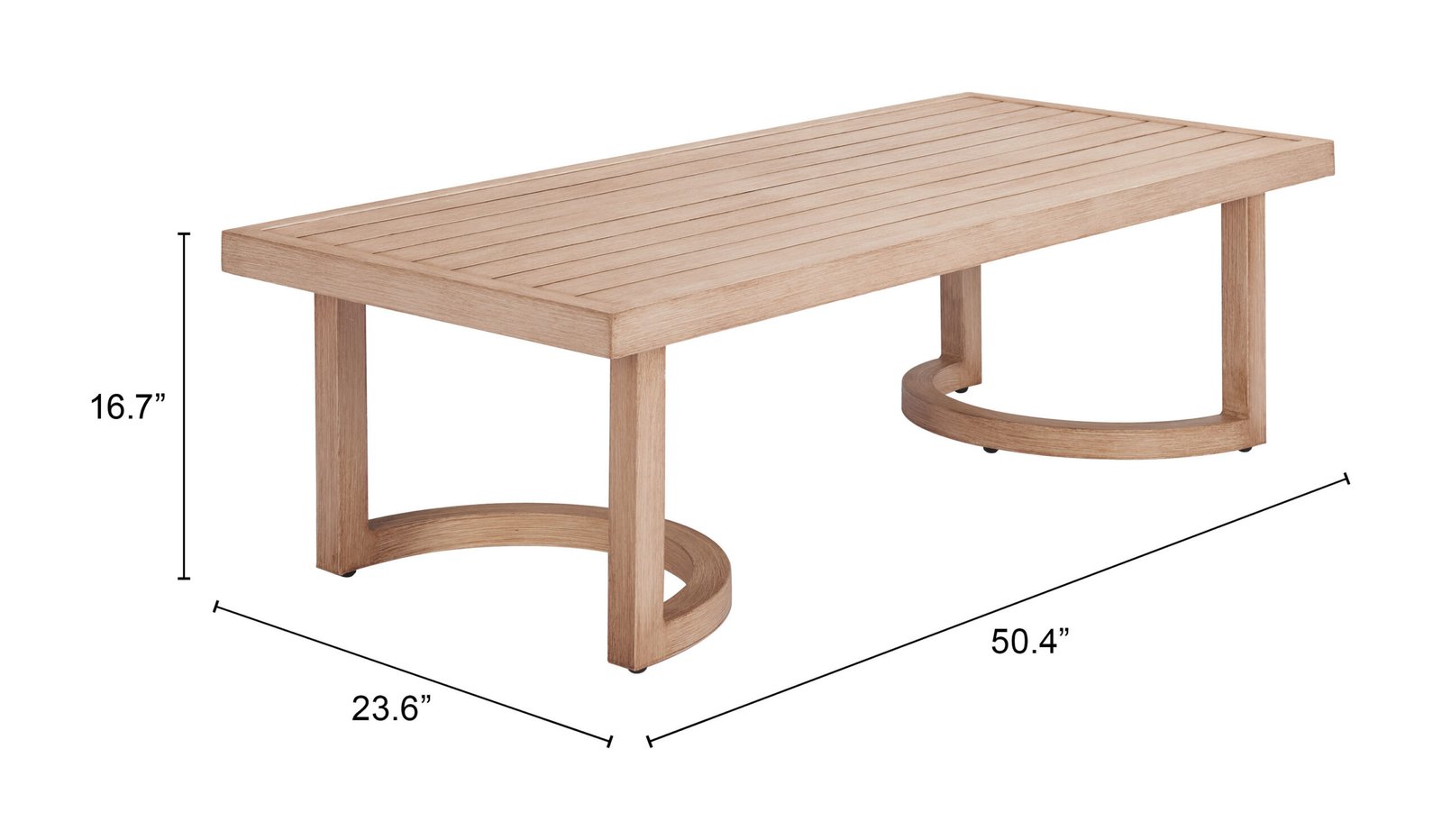 Leto Coffee Table Brown - Image 8