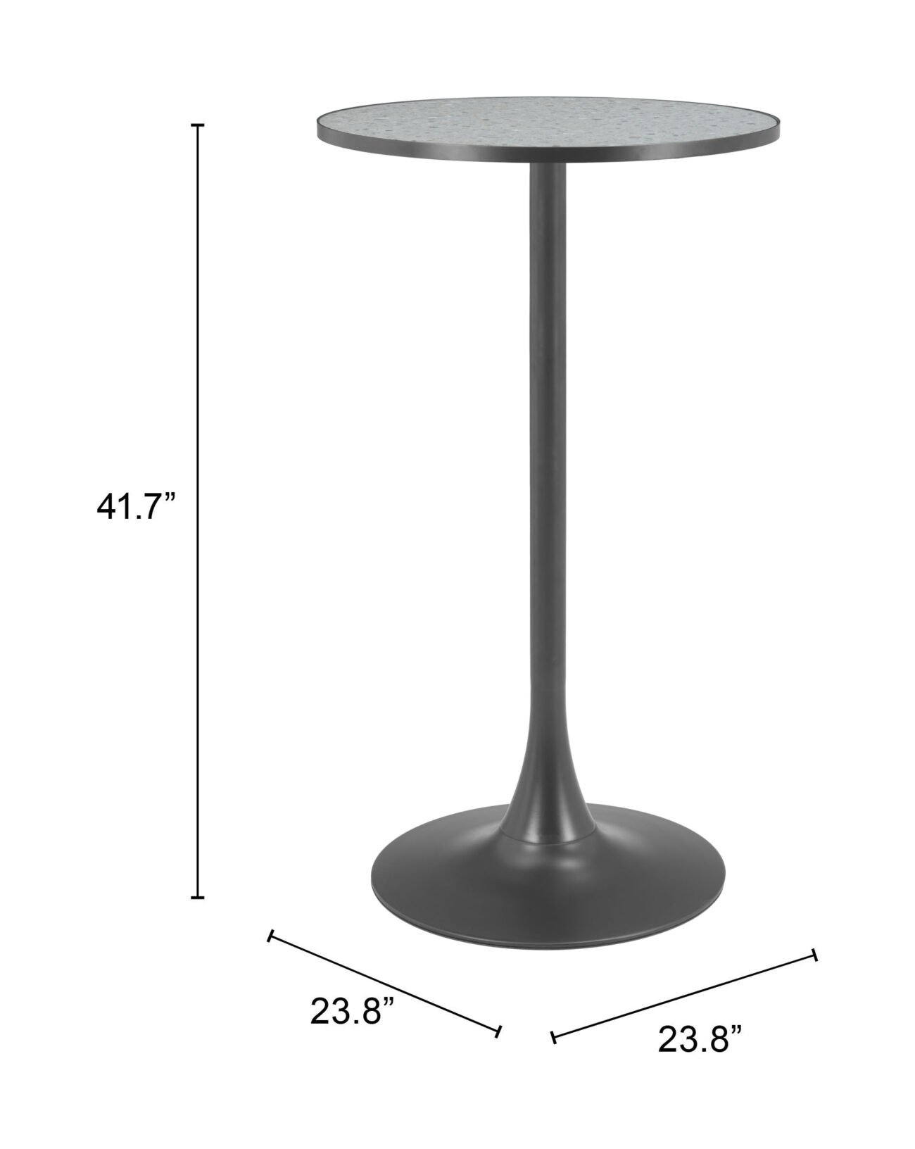 Bite Bar Table Gray & Black - Image 7