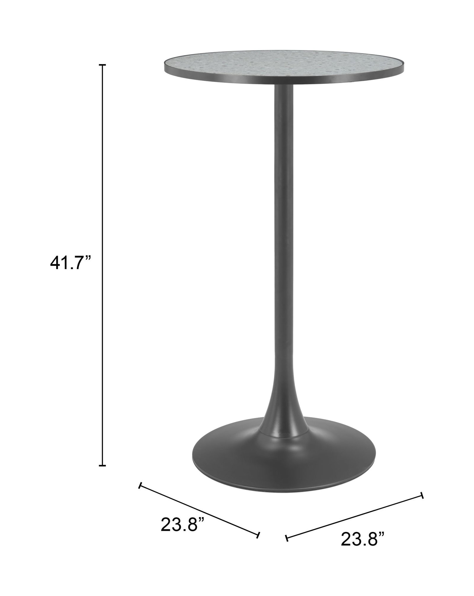 Bite Bar Table Gray & Black - Image 7