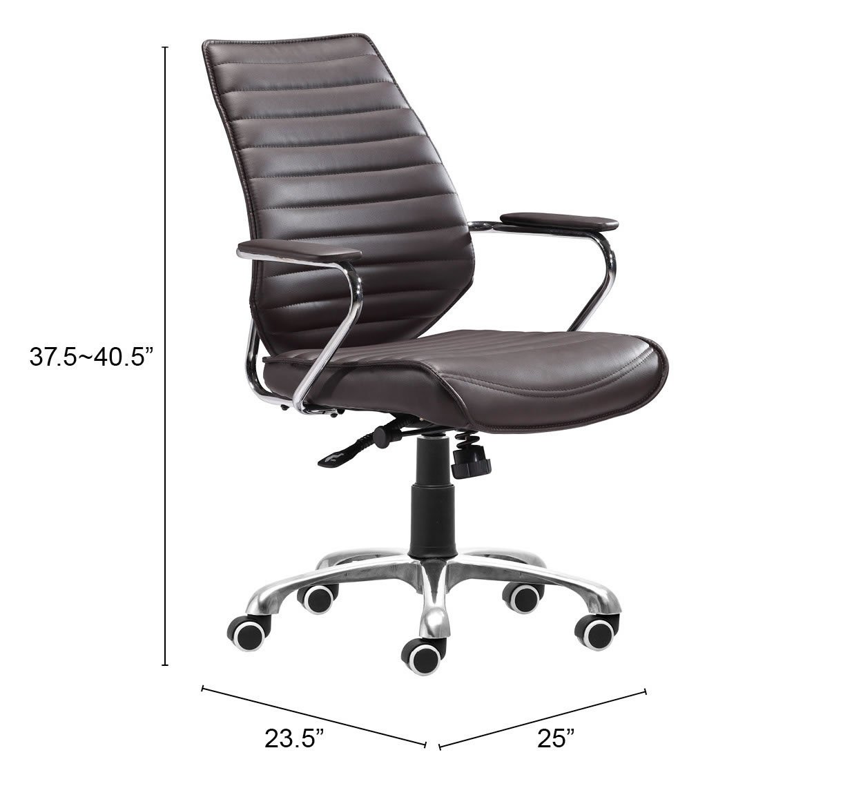 Enterprise Low Back Office Chair Espresso - Image 7