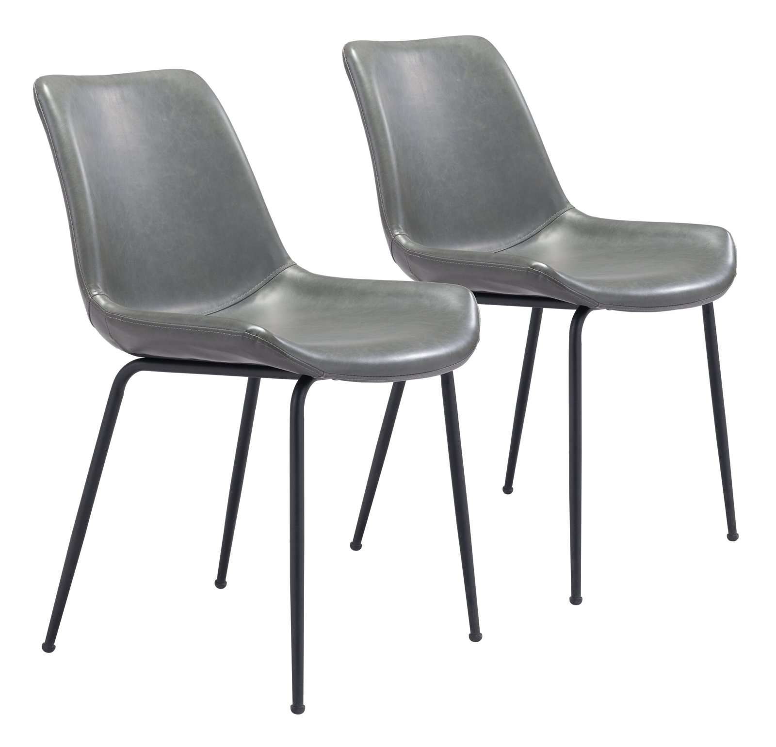 Byron Dining Chair (Set of 2) Gray - Image 12