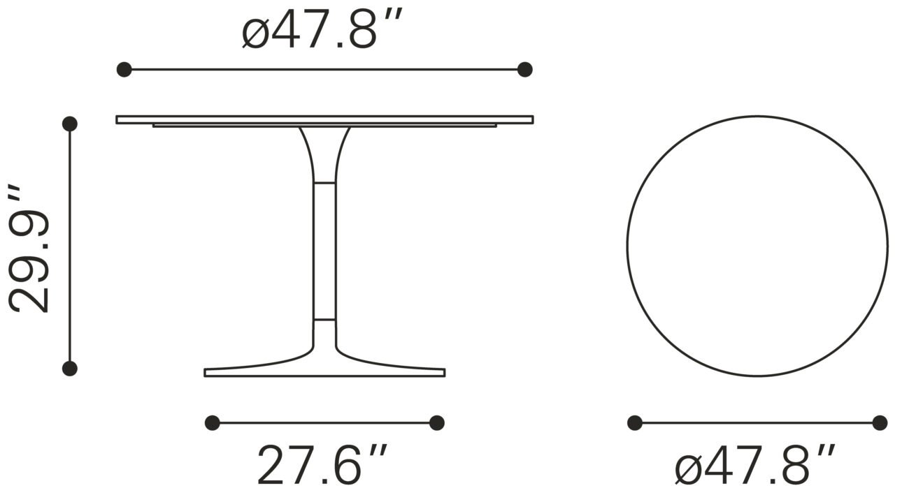 Star City Dining Table Gray & Silver - Image 9