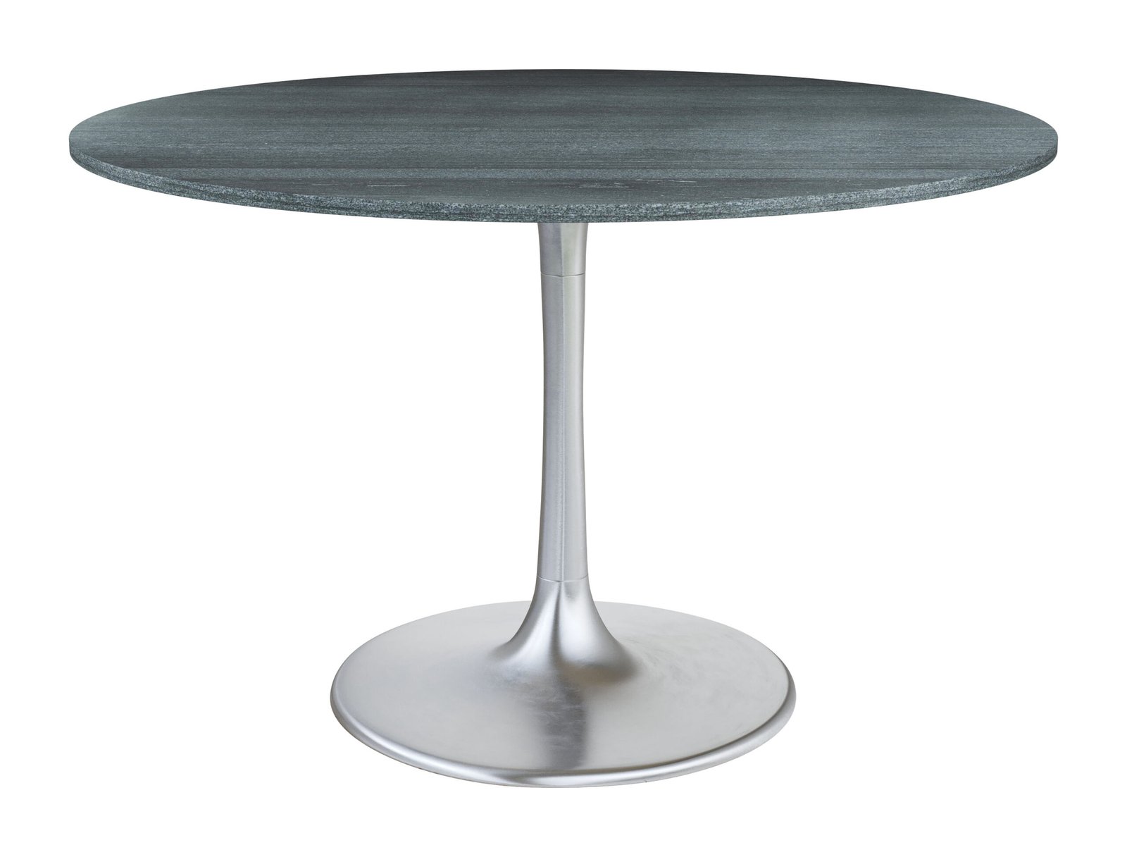 Metropolis Dining Table Gray & Silver - Image 2