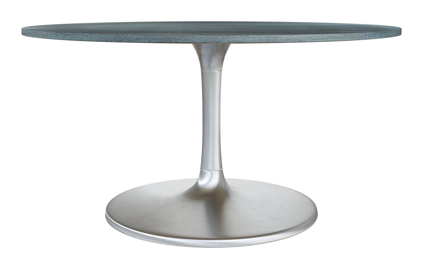 Metropolis Dining Table (60") Gray & Silver - Image 3