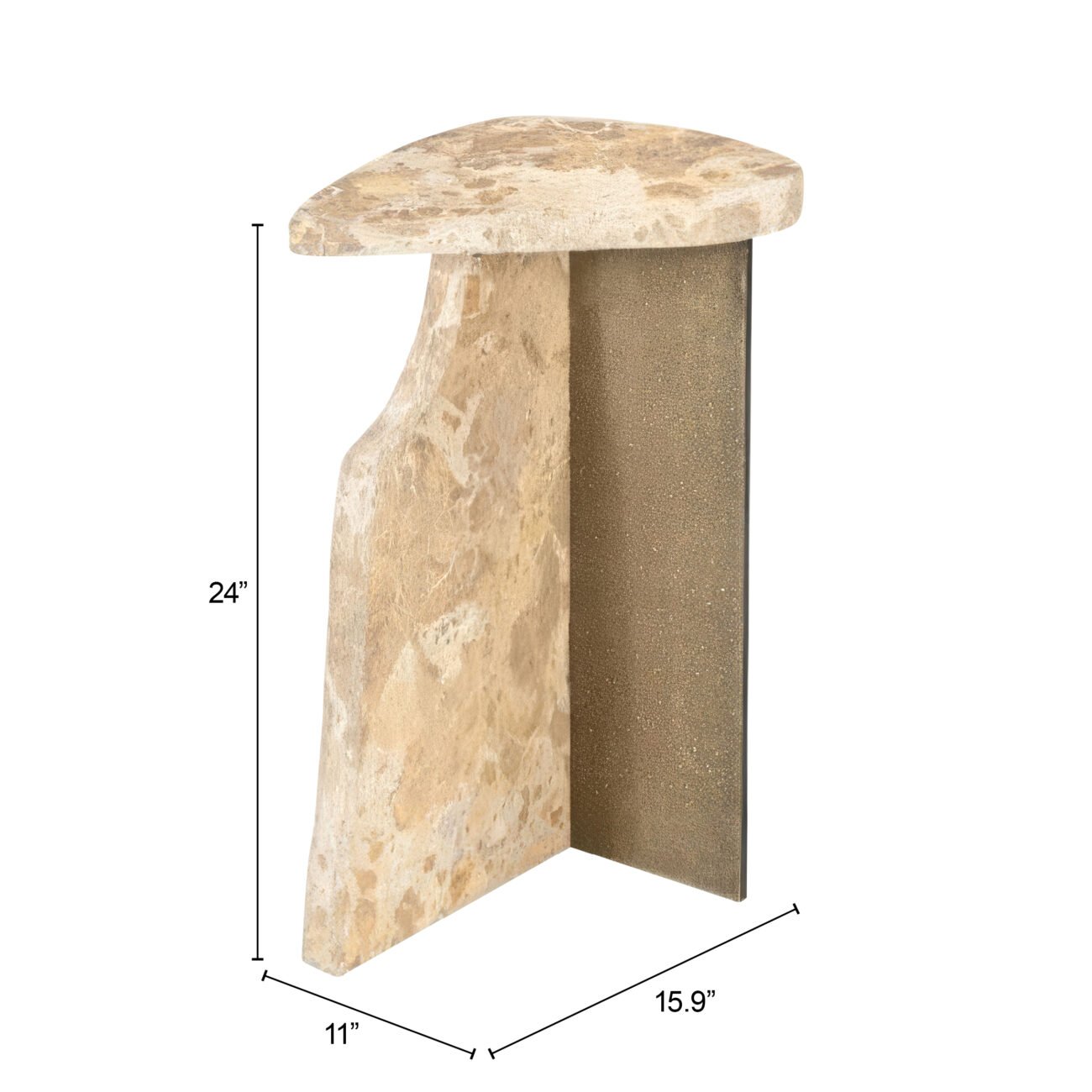 Surya Side Table Beige - Image 9