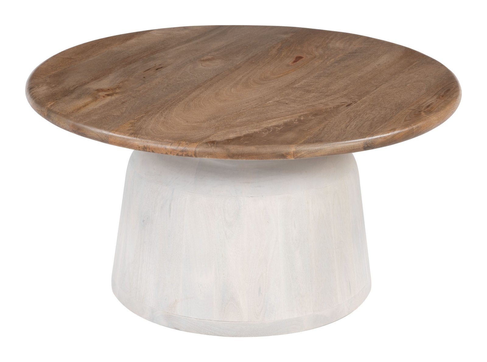 Goblet Coffee Table Brown & White - Image 2