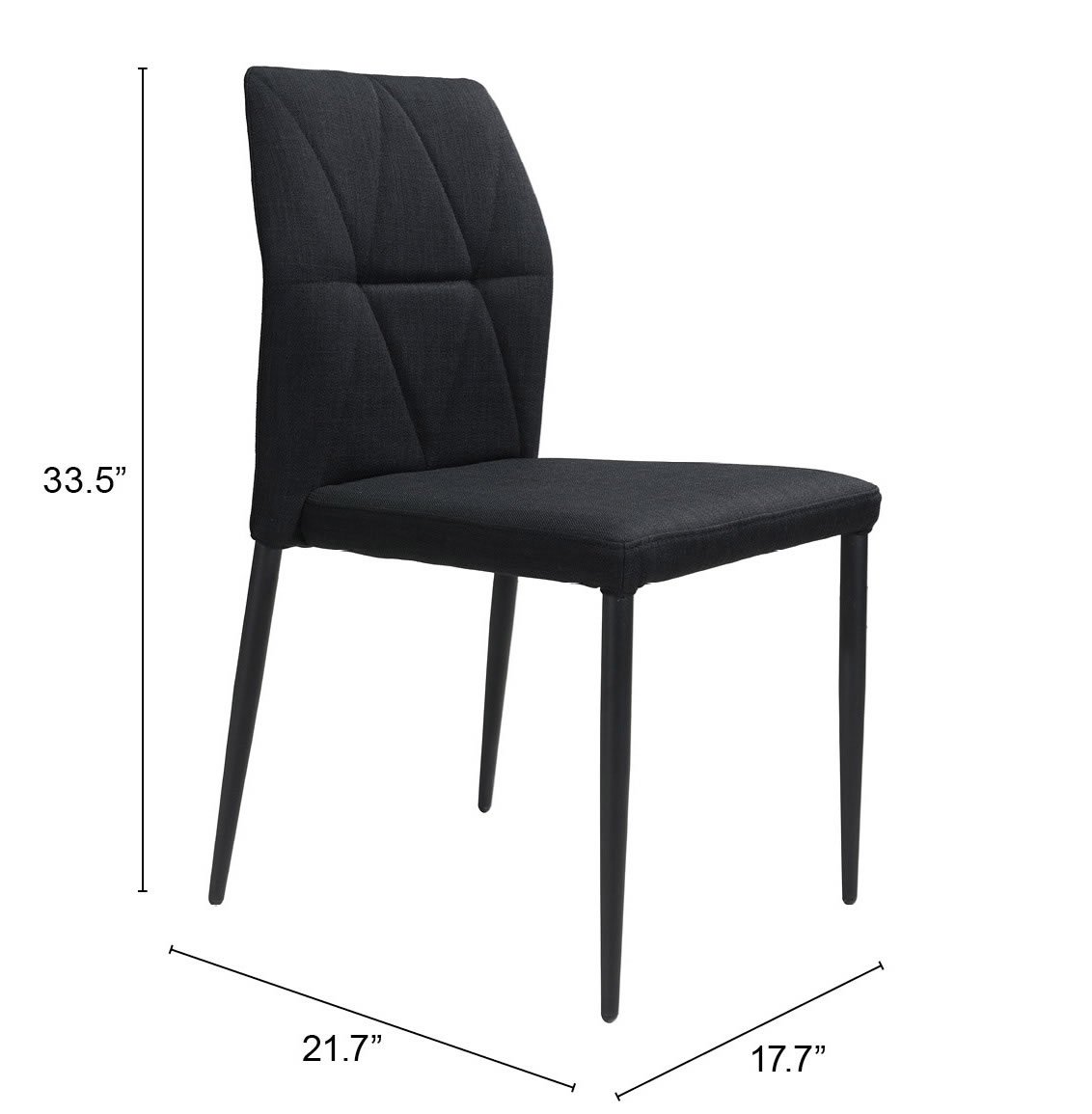 Revolution Dining Chair (Set of 4) Black - Image 10