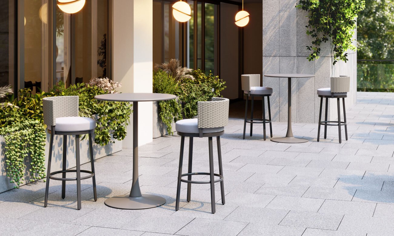 Soleil Bar Table Taupe - Image 2