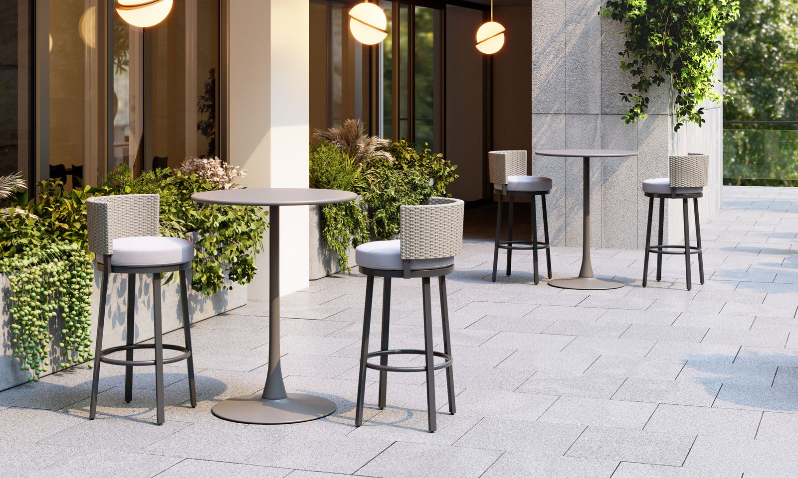 Soleil Bar Table Taupe - Image 2