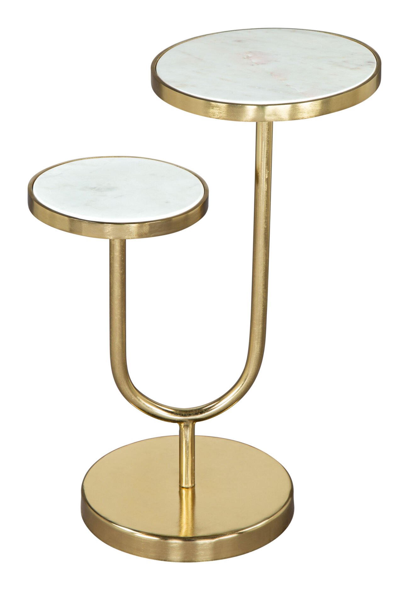 Marc Side Table White & Gold - Image 2