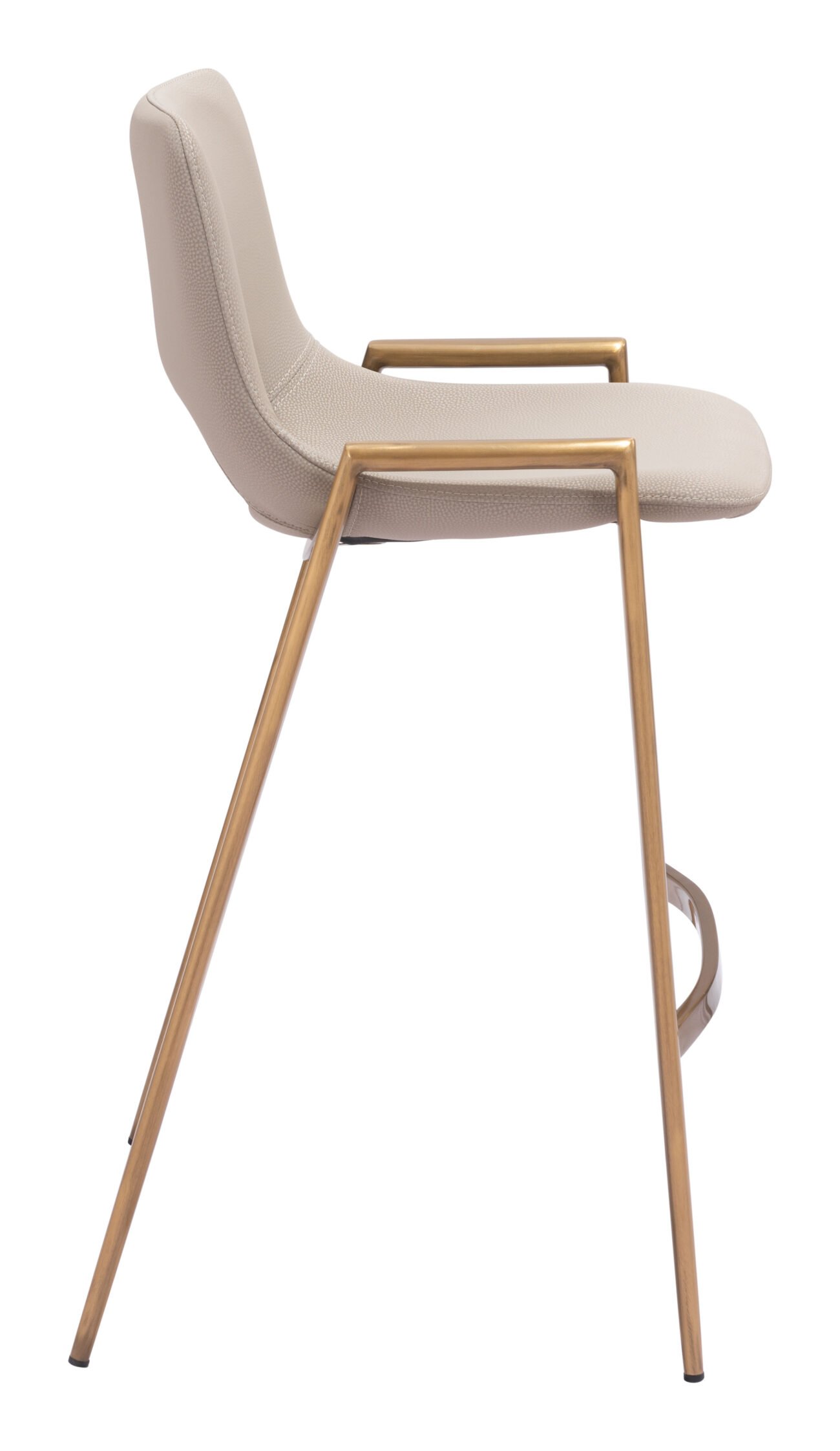 Desi Counter Stool (Set of 2) Beige & Gold - Image 4