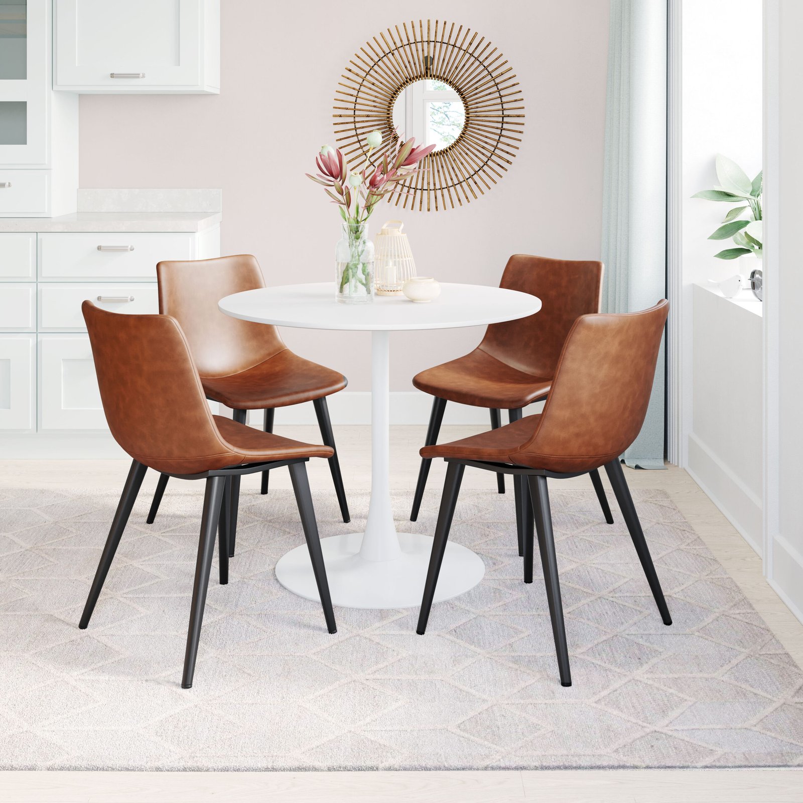 Daniel Dining Chair (Set of 2) Vintage Brown - Image 2
