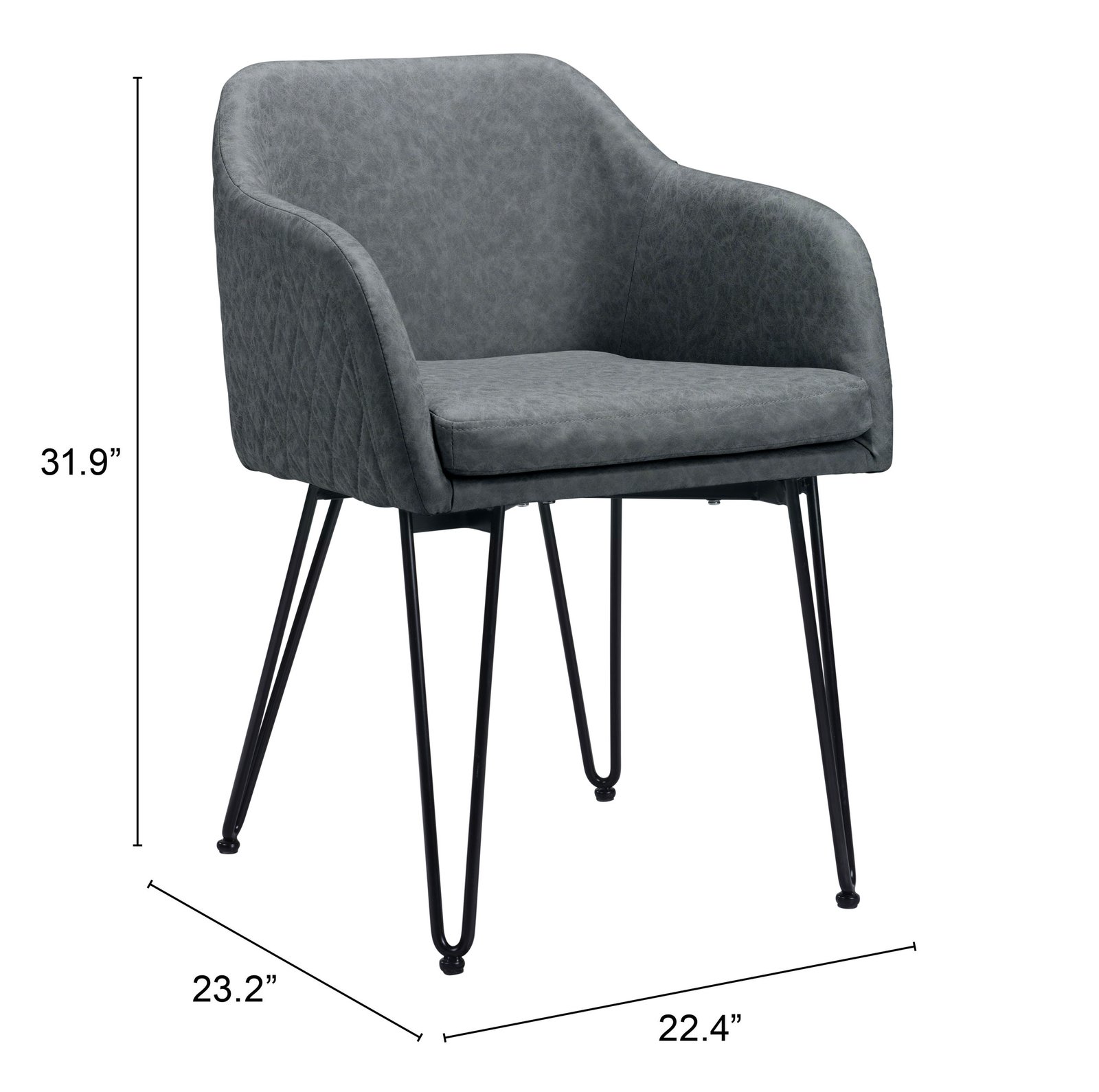 Braxton Dining Chair (Set of 2) Vintage Gray - Image 12