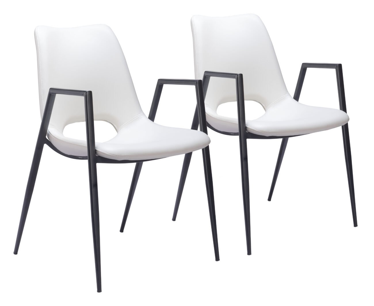 Desi Dining Chair (Set of 2) White - Image 11
