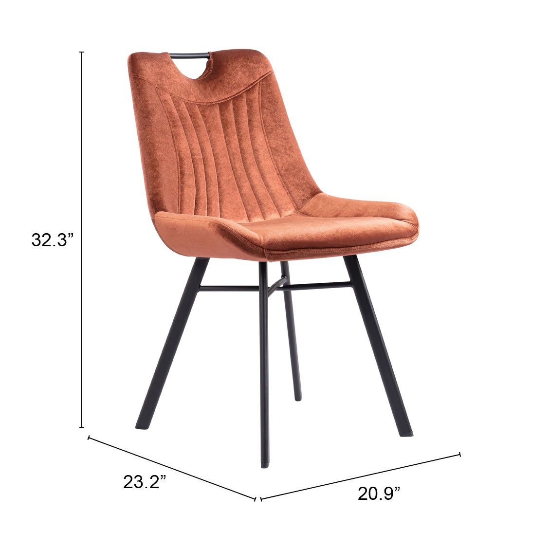 Tyler Dining Chair (Set of 2) Brown - Image 10