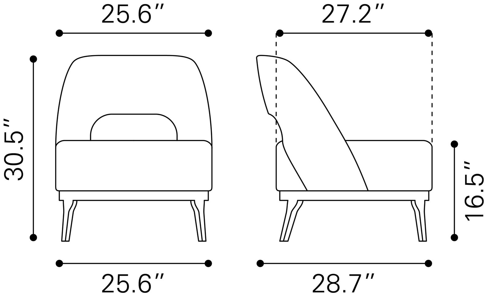 Mistley Accent Chair Brown - Image 9