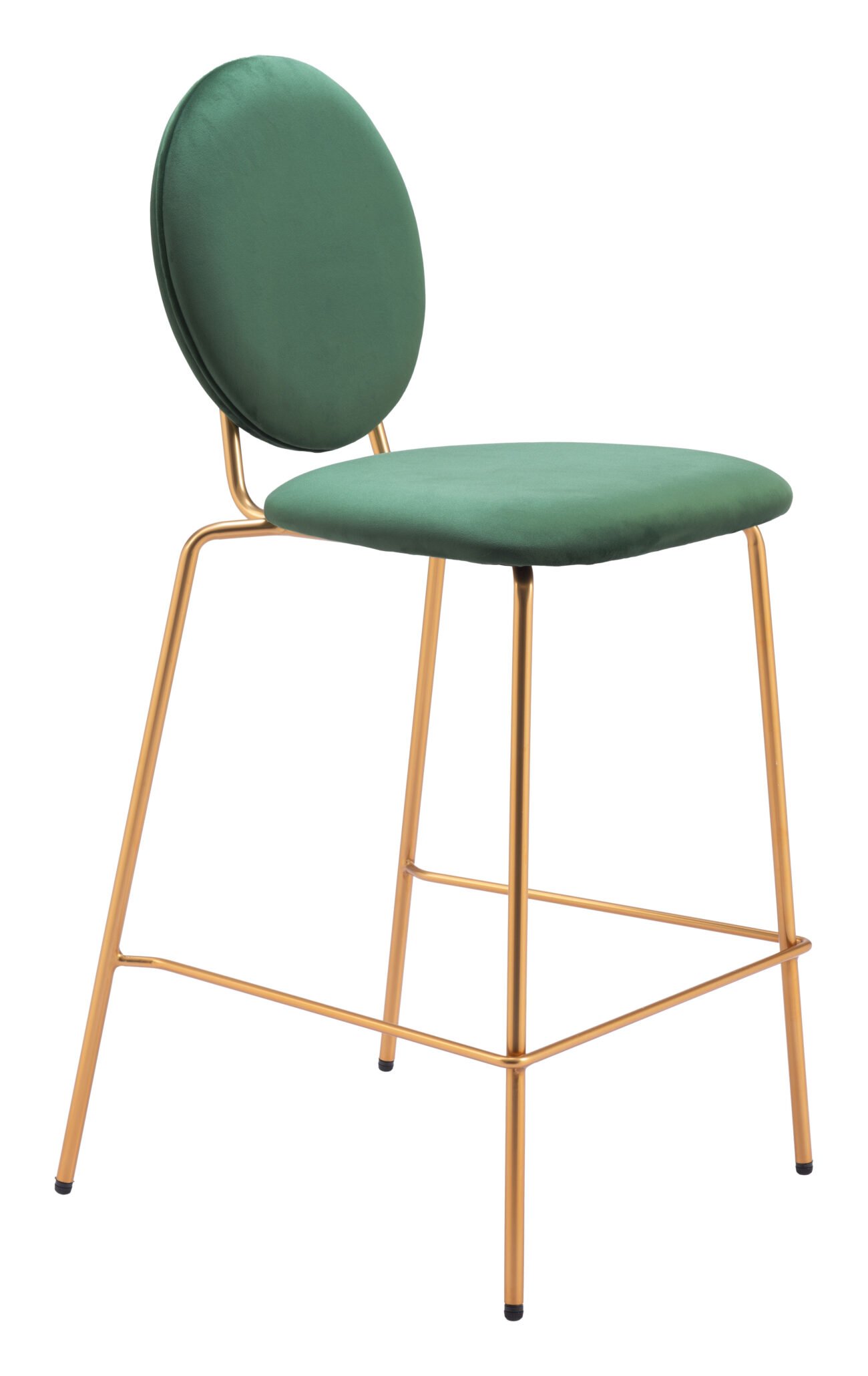 Odessa Counter Stool (Set of 2) Green & Gold - Image 6