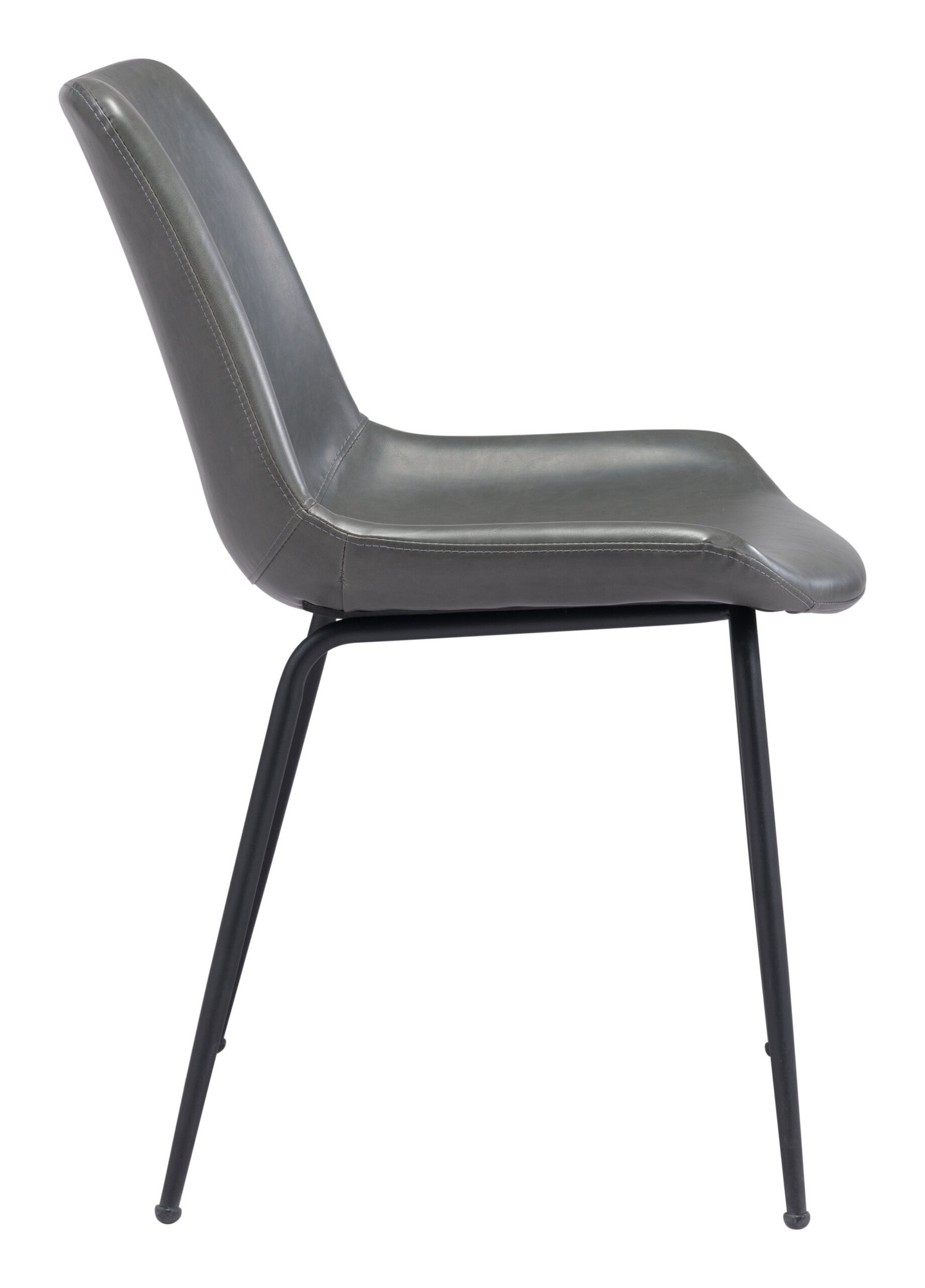 Byron Dining Chair (Set of 2) Gray - Image 4