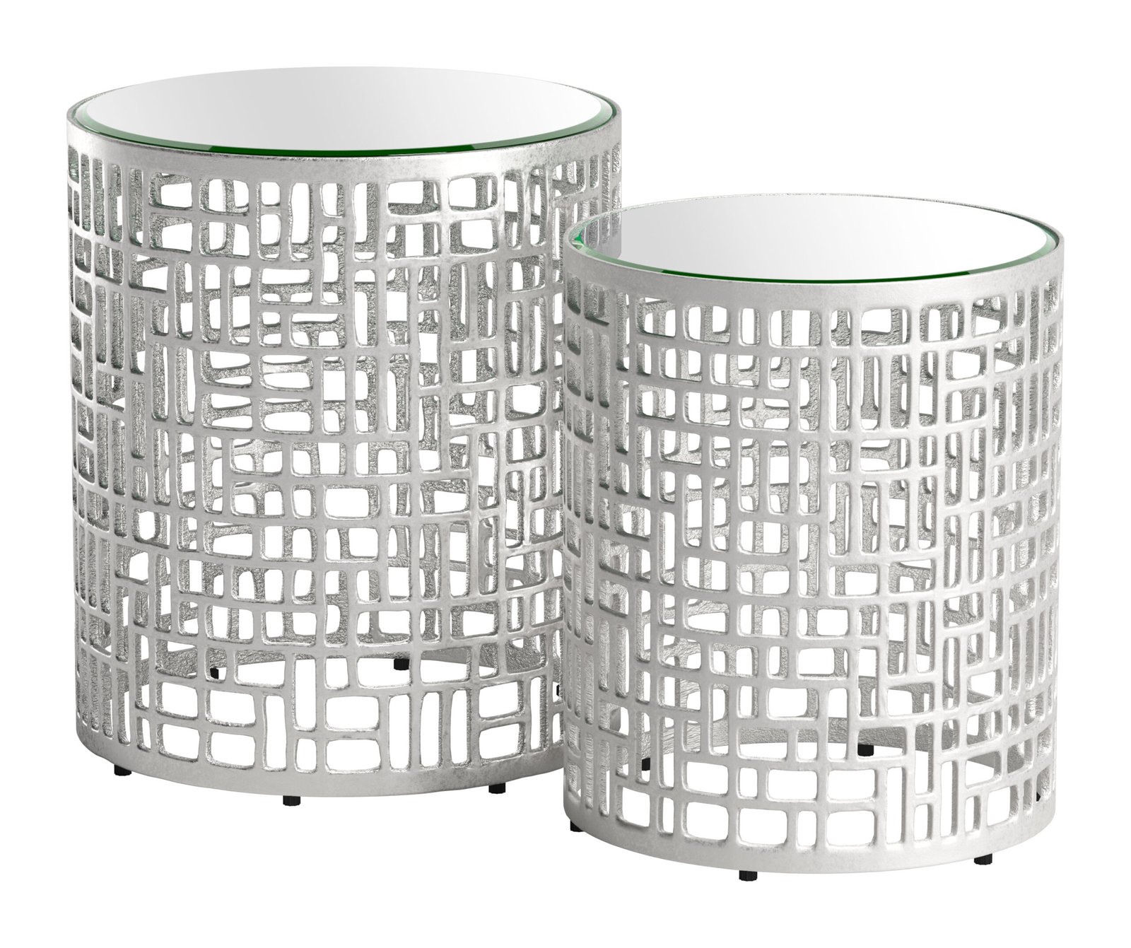 Reden Side Table Set (2-Piece) Silver - Image 2