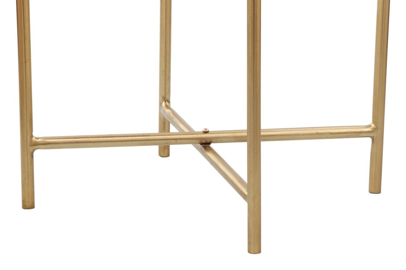 David Side Table Gray & Gold - Image 6