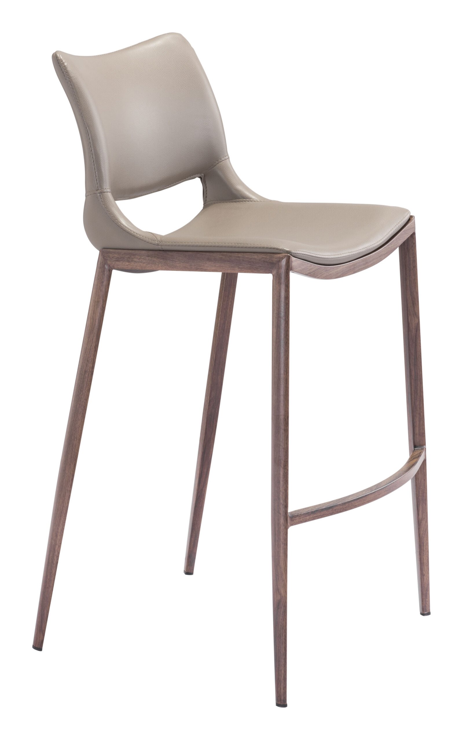 Ace Barstool (Set of 2) Brown & Walnut - Image 5