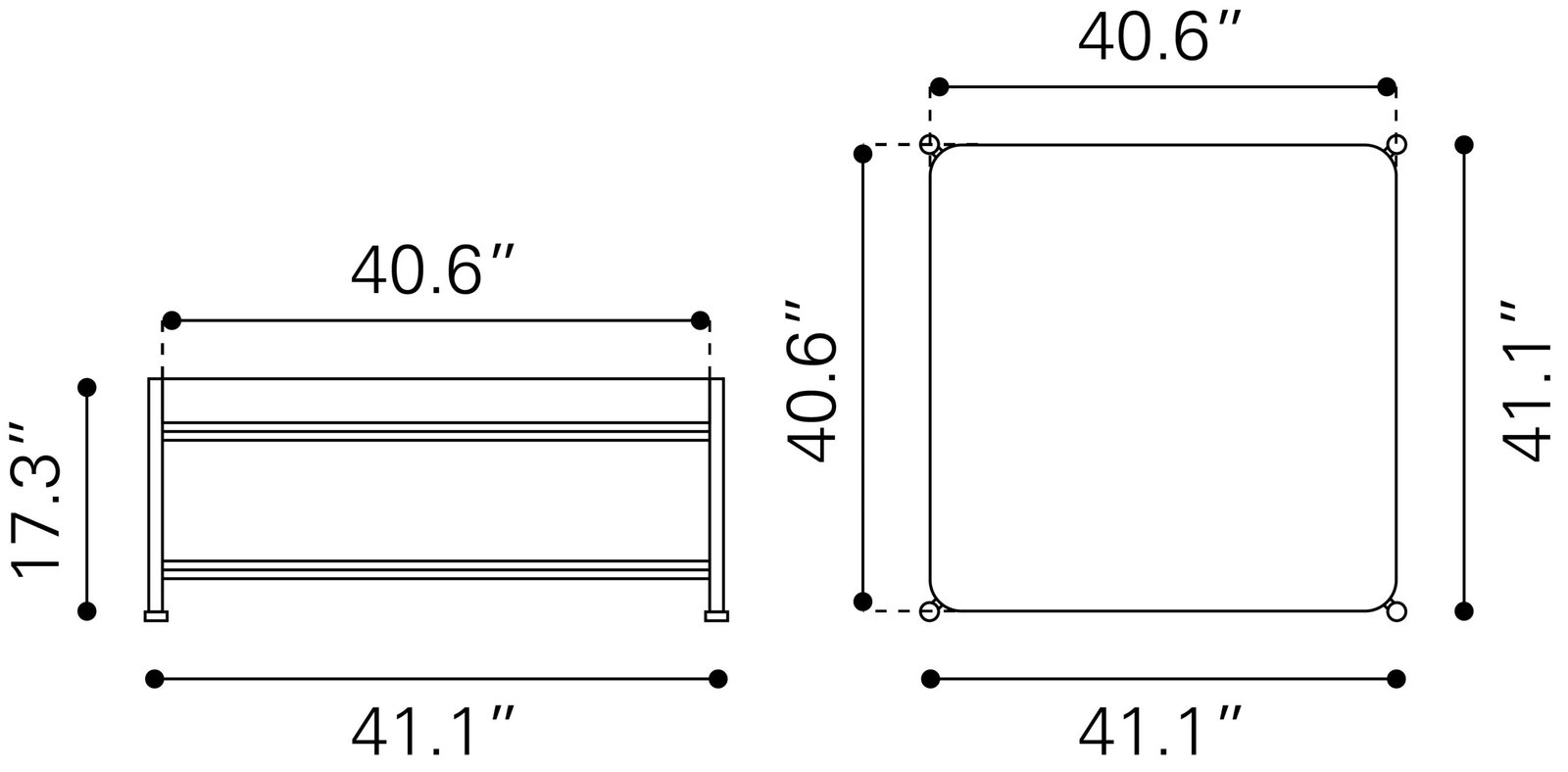 Nazaire Coffee Table Black - Image 6