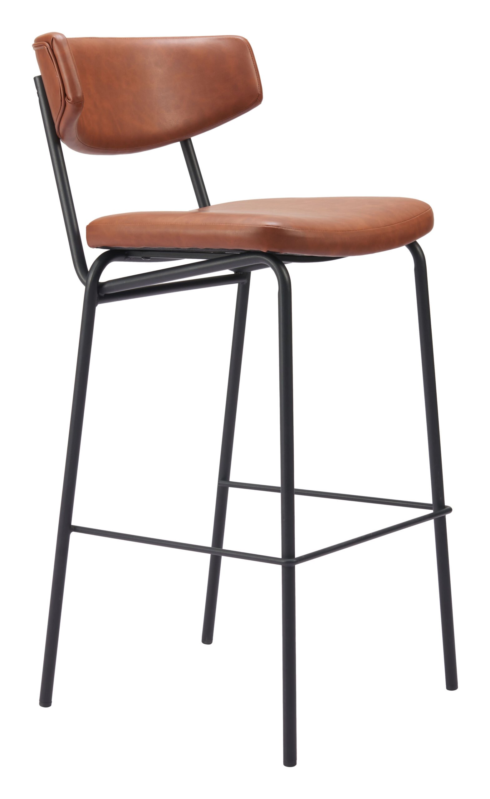 Charon Barstool (Set of 2) Vintage Brown - Image 2