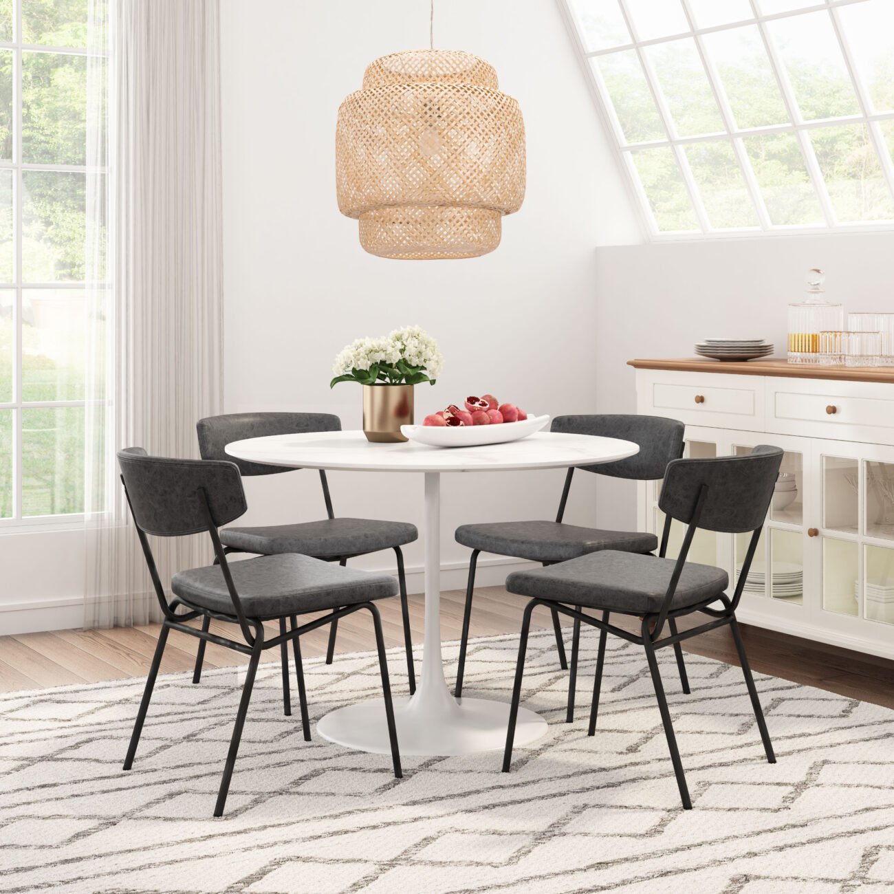 Charon Dining Chair (Set of 2) Vintage Black - Image 2