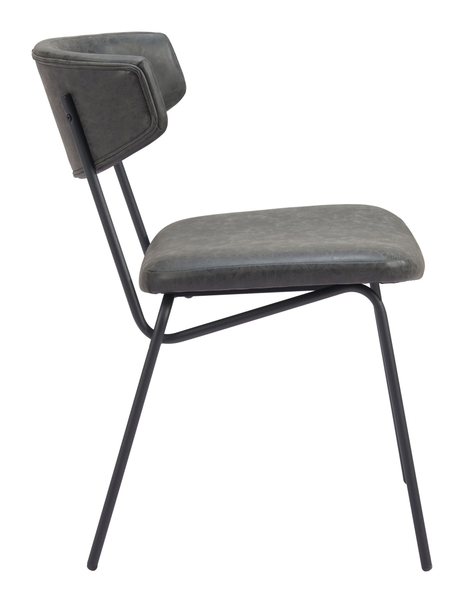 Charon Dining Chair (Set of 2) Vintage Black - Image 5