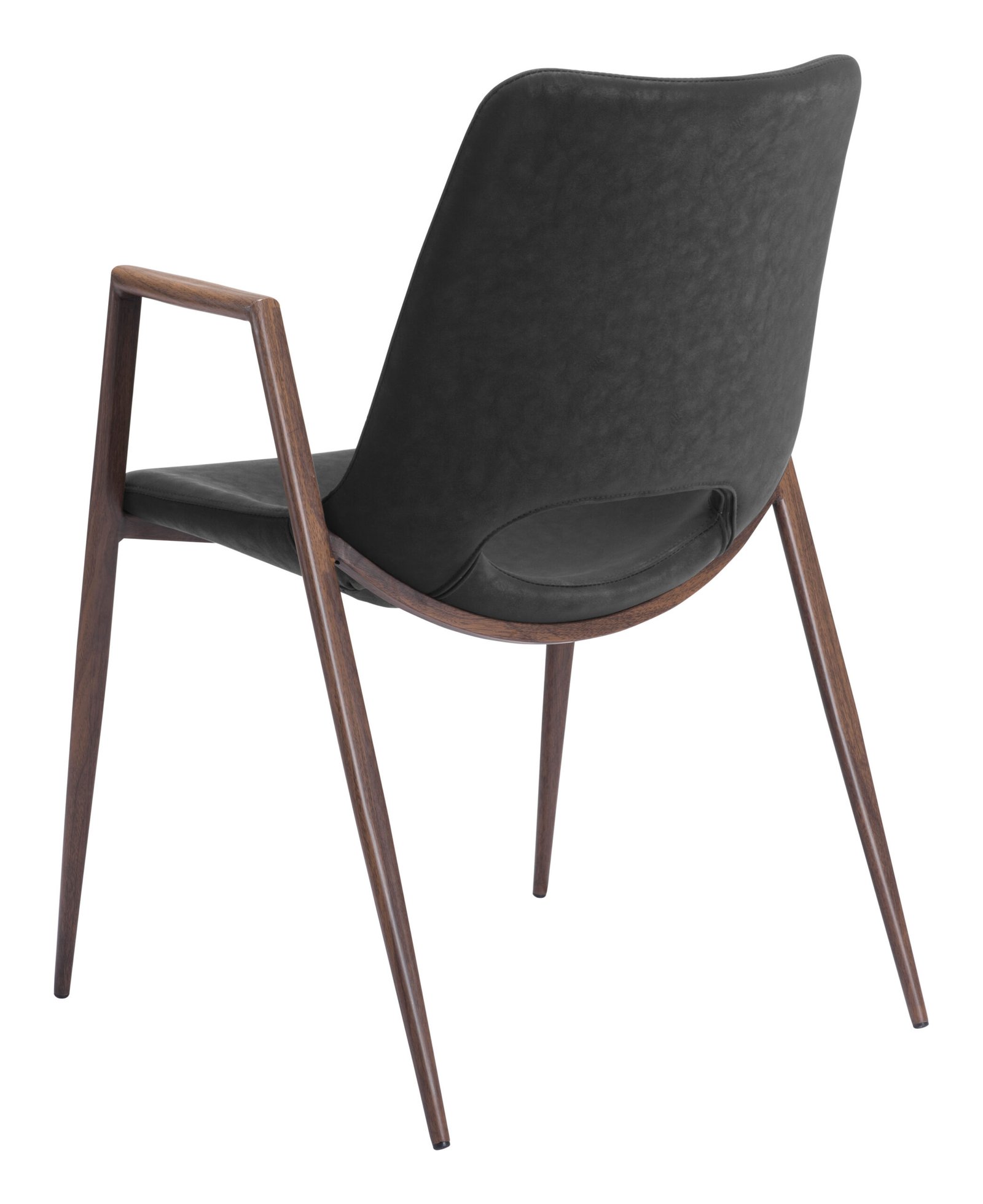 Desi Dining Chair (Set of 2) Black & Walnut - Image 8