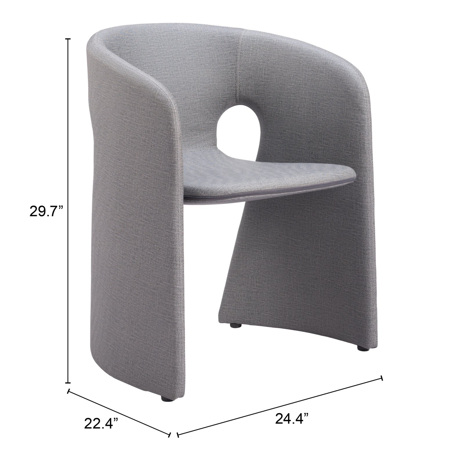 Rosyth Dining Chair Slate Gray - Image 9