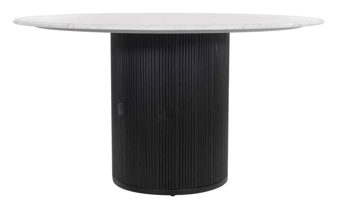 Izola Dining Table White & Black - Image 5