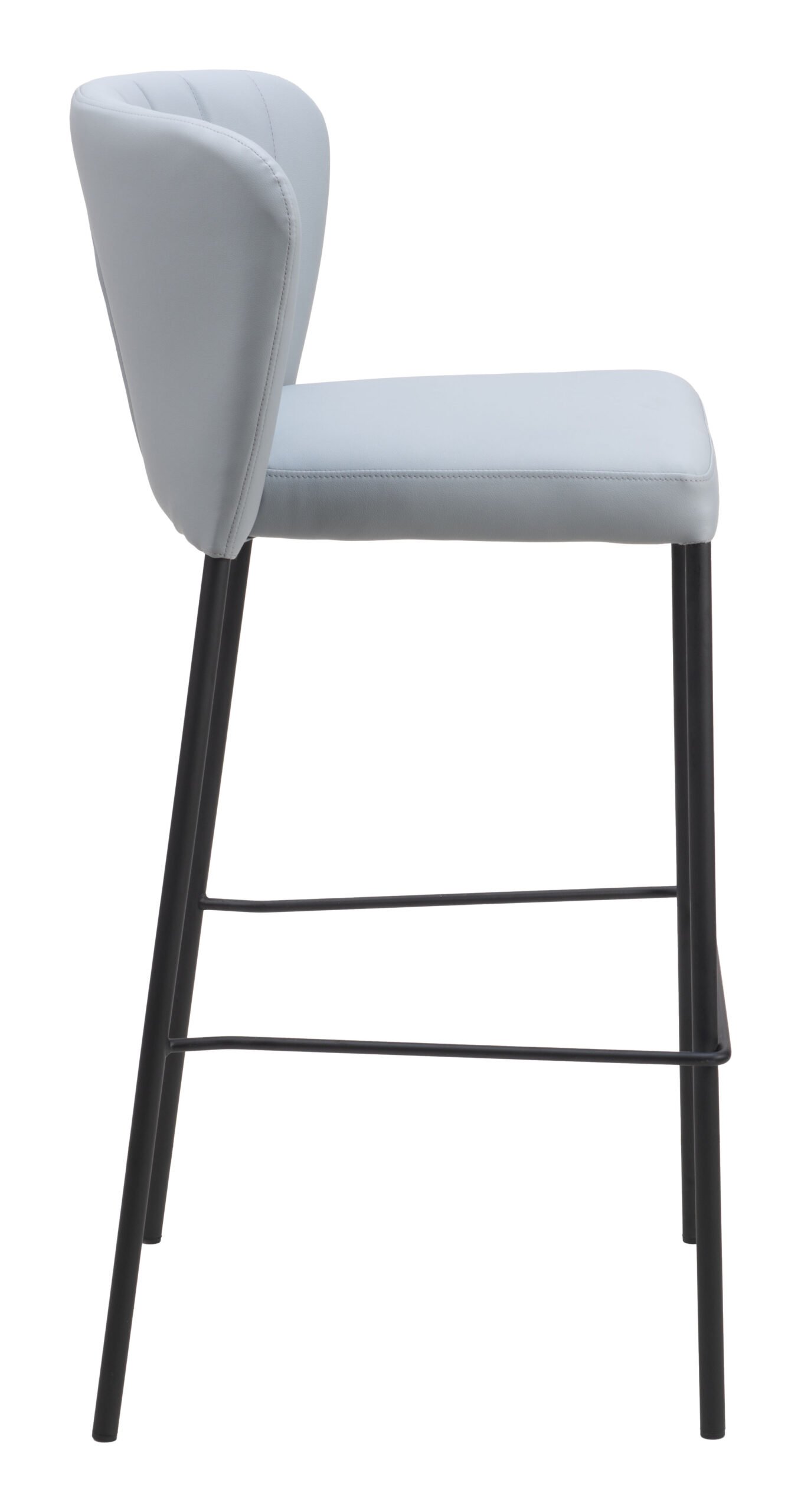 Linz Barstool (Set of 2) Gray - Image 3