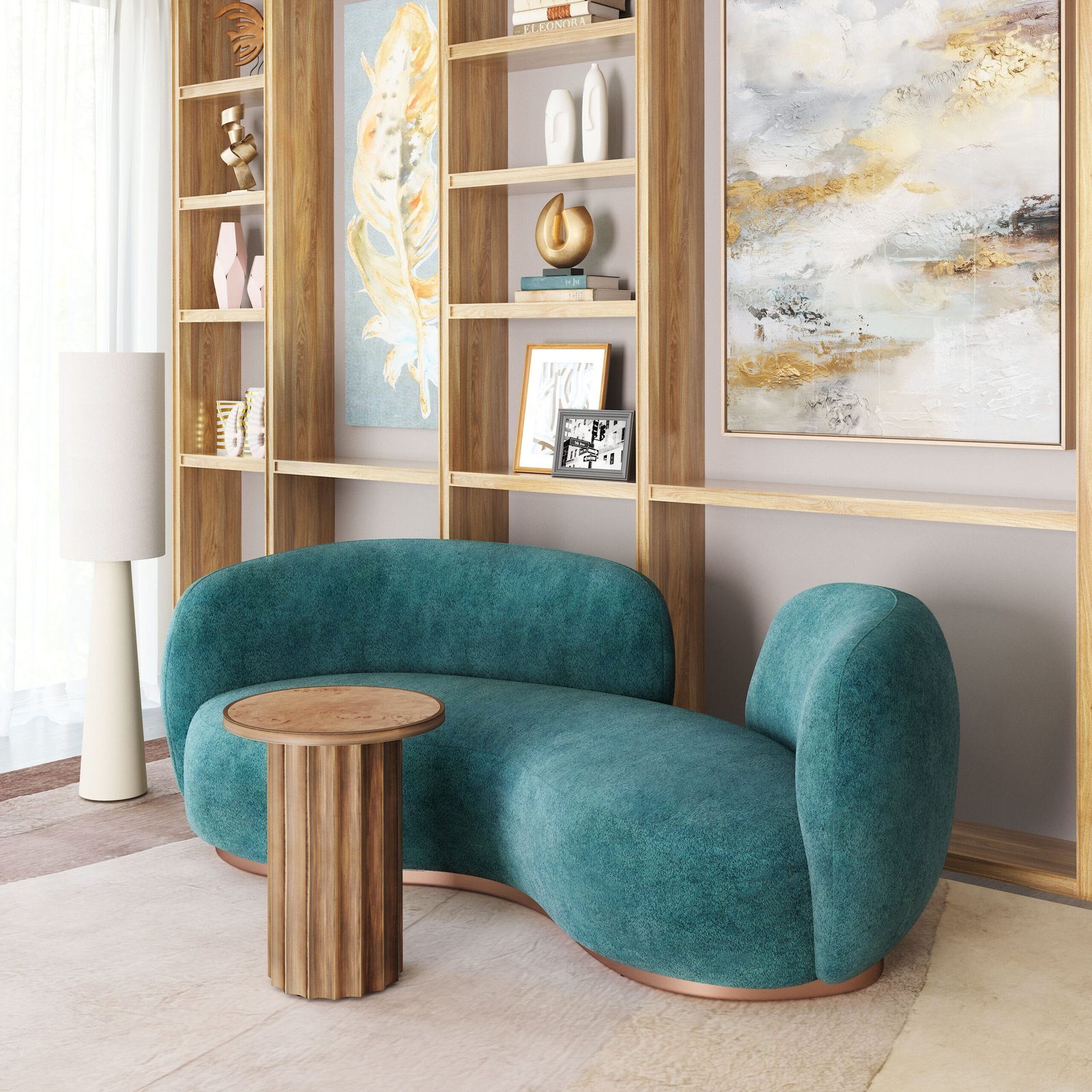 Afinato Side Table Brown - Image 3