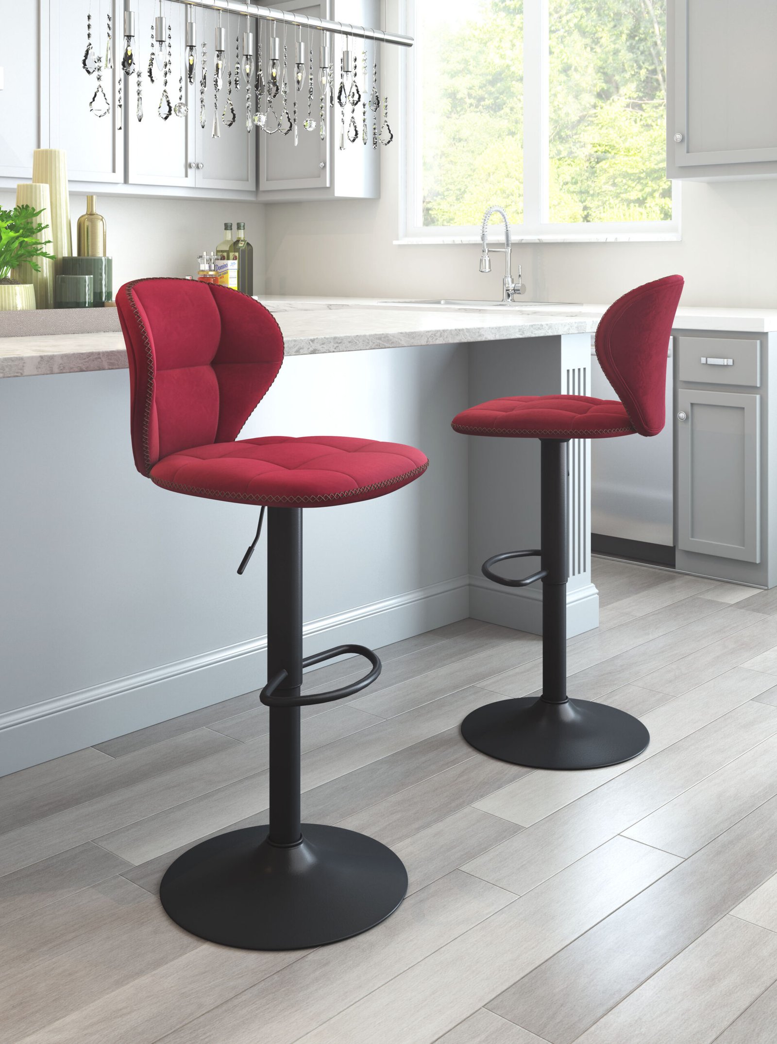 Salem Barstool Red - Image 2