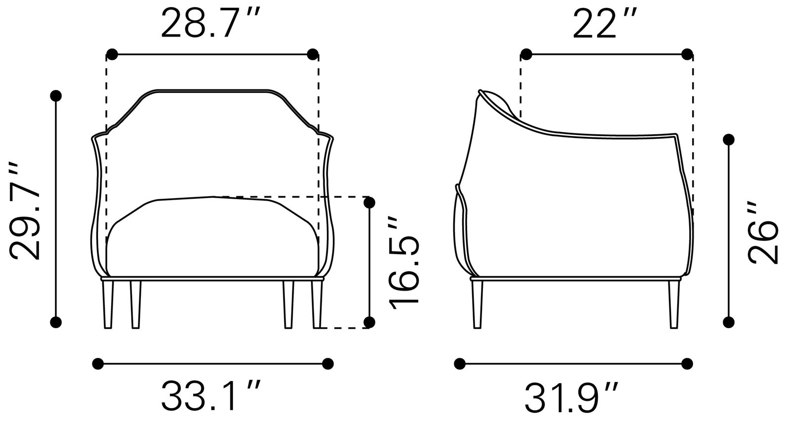 Julian Accent Chair Gray - Image 12