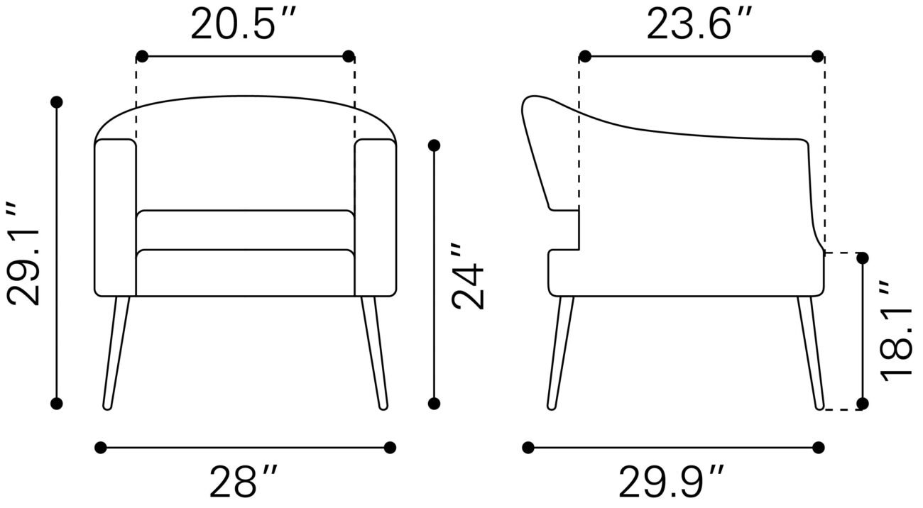 Berkeley Accent Chair Vintage Gray - Image 10