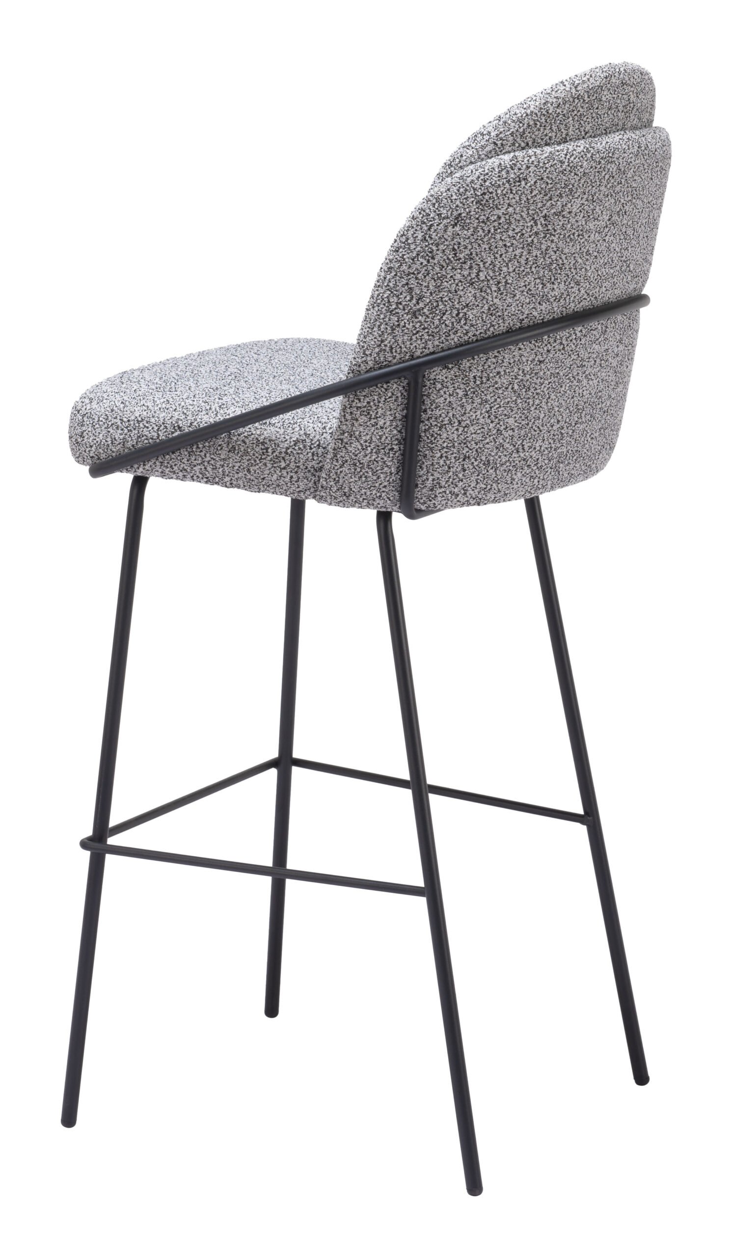 Jambi Barstool (Set of 2) Black & White - Image 7