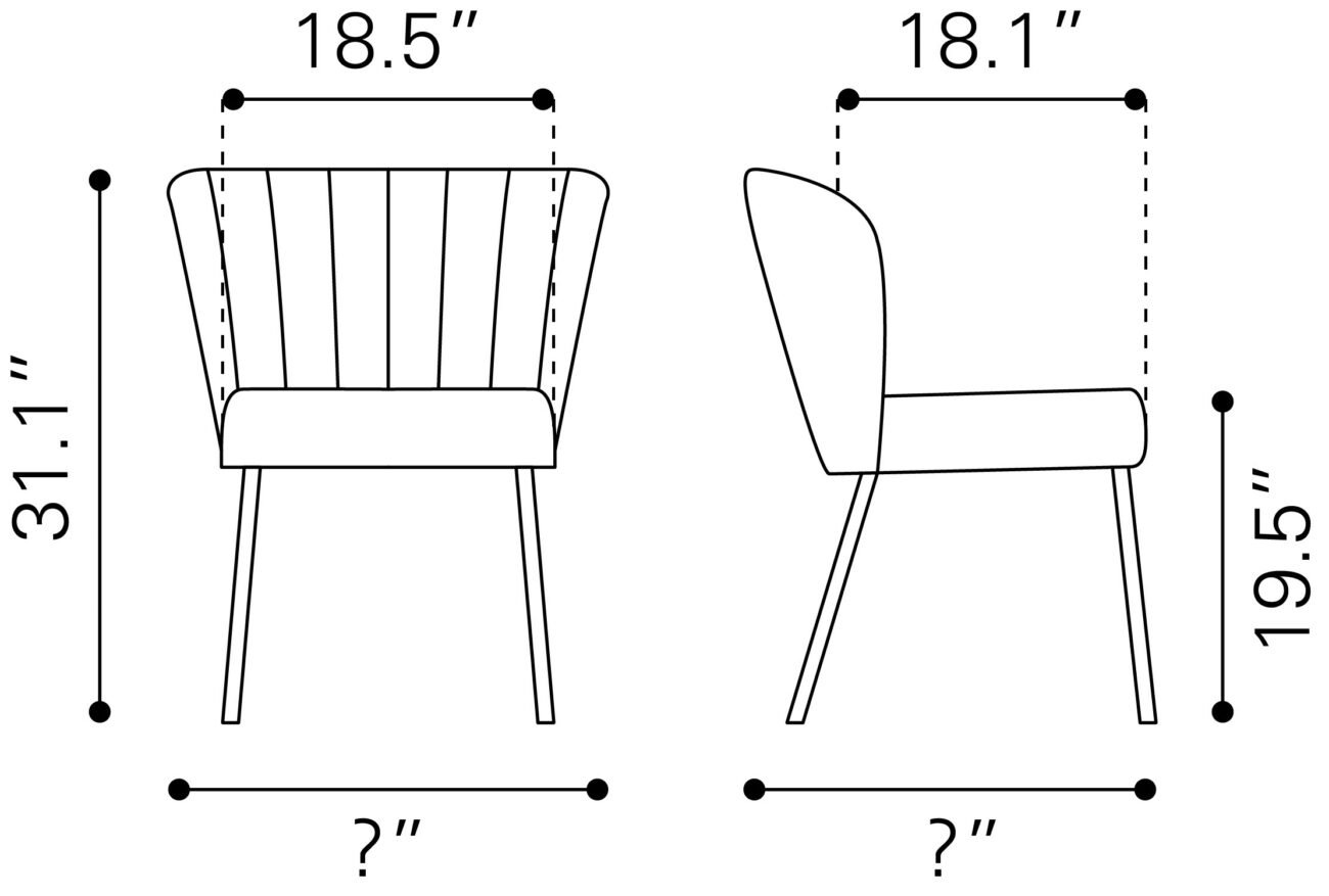 Aimee Dining Chair (Set of 2) Cream - Image 11