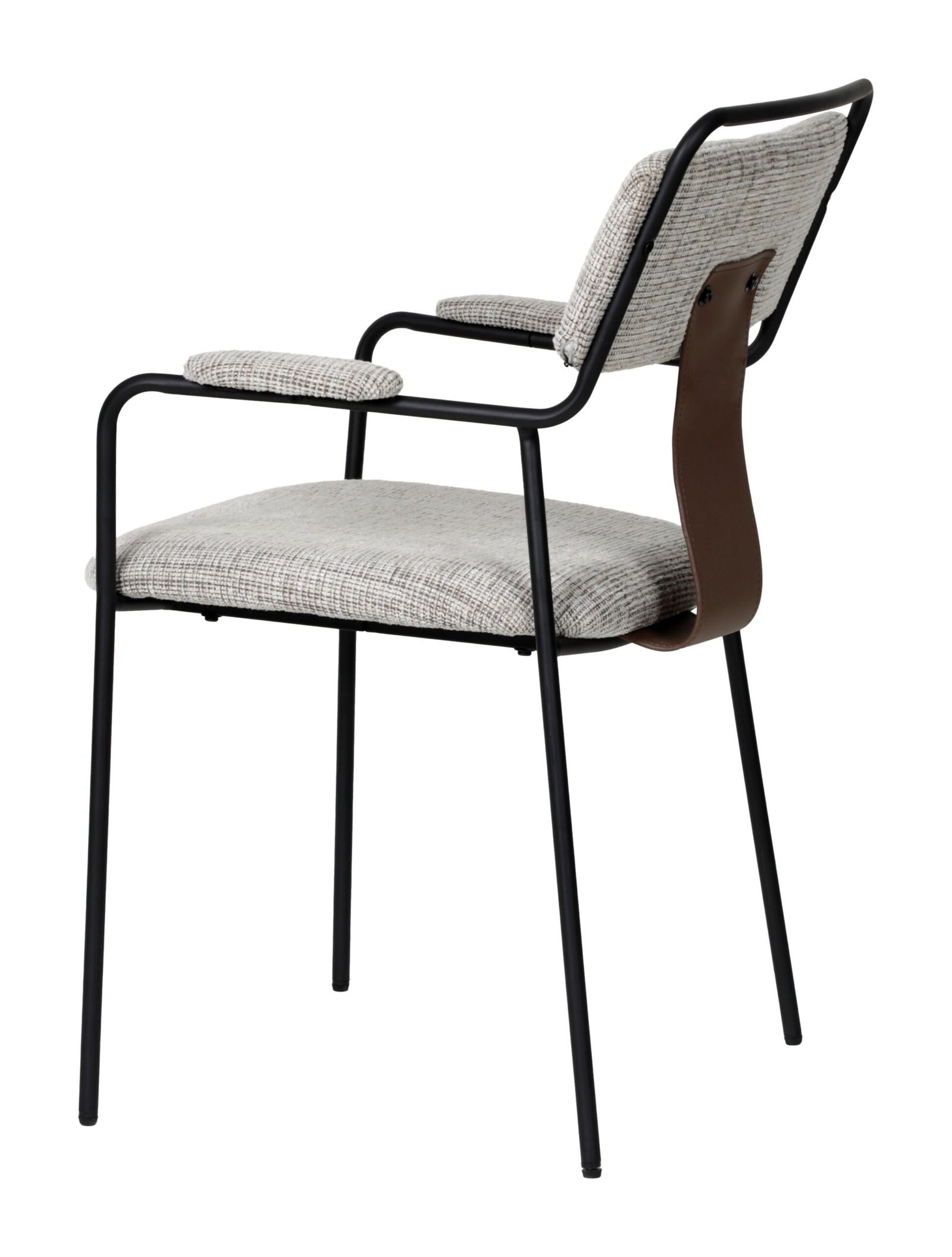 Couva Dining Chair (Set of 2) Gray Tweed - Image 5