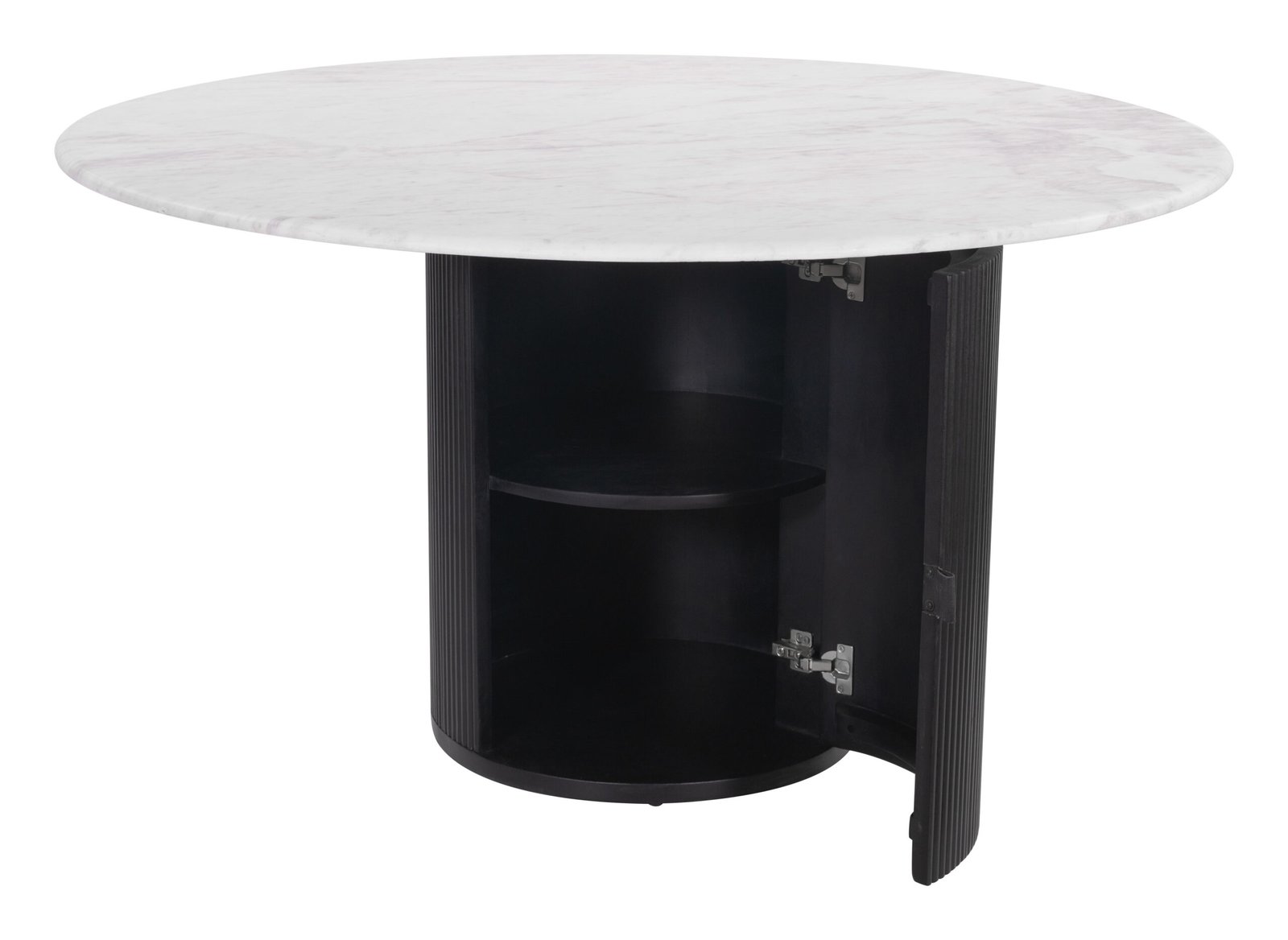 Izola Dining Table White & Black - Image 7