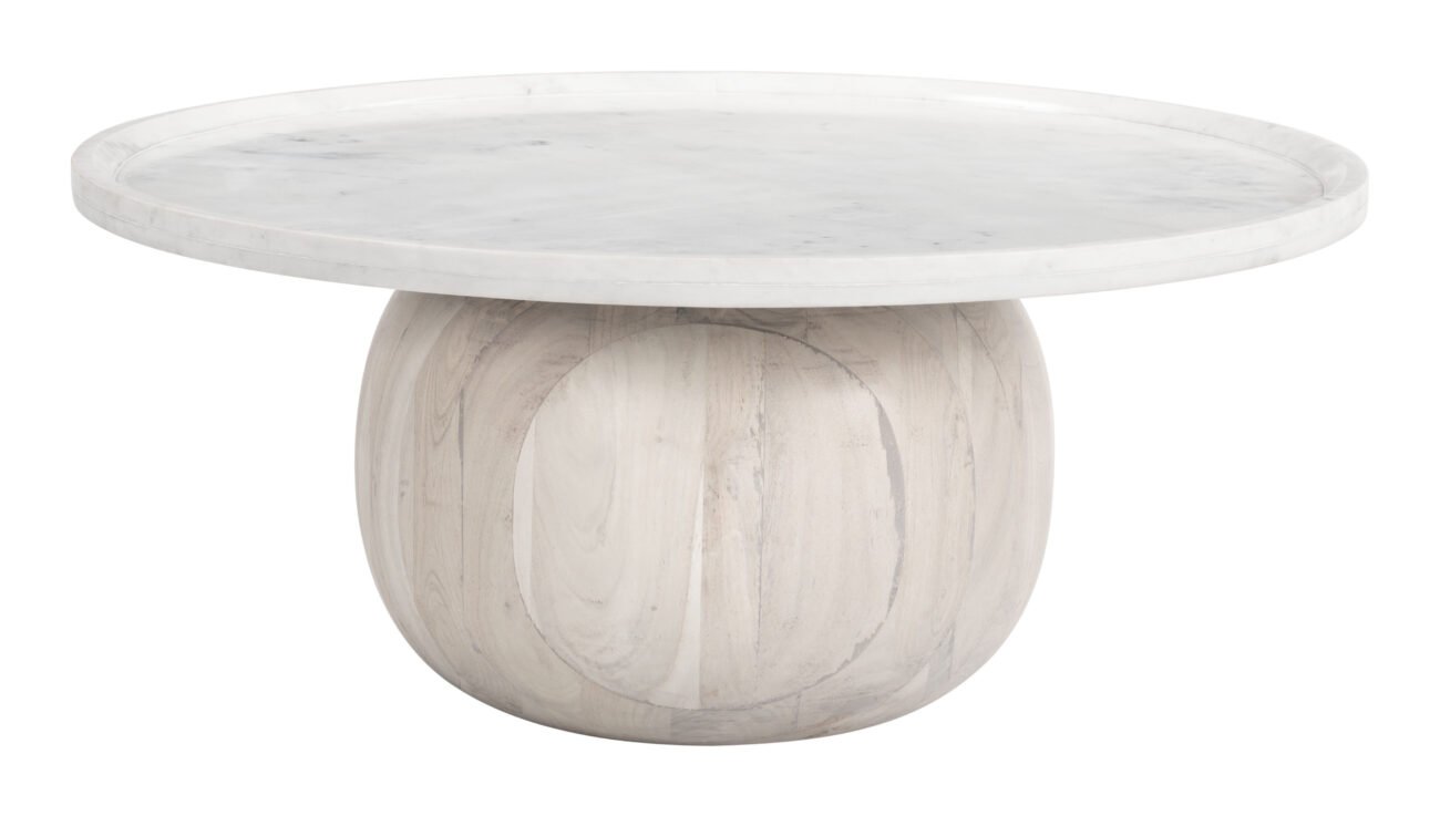 Savona Coffee Table White & Whitewashed - Image 2