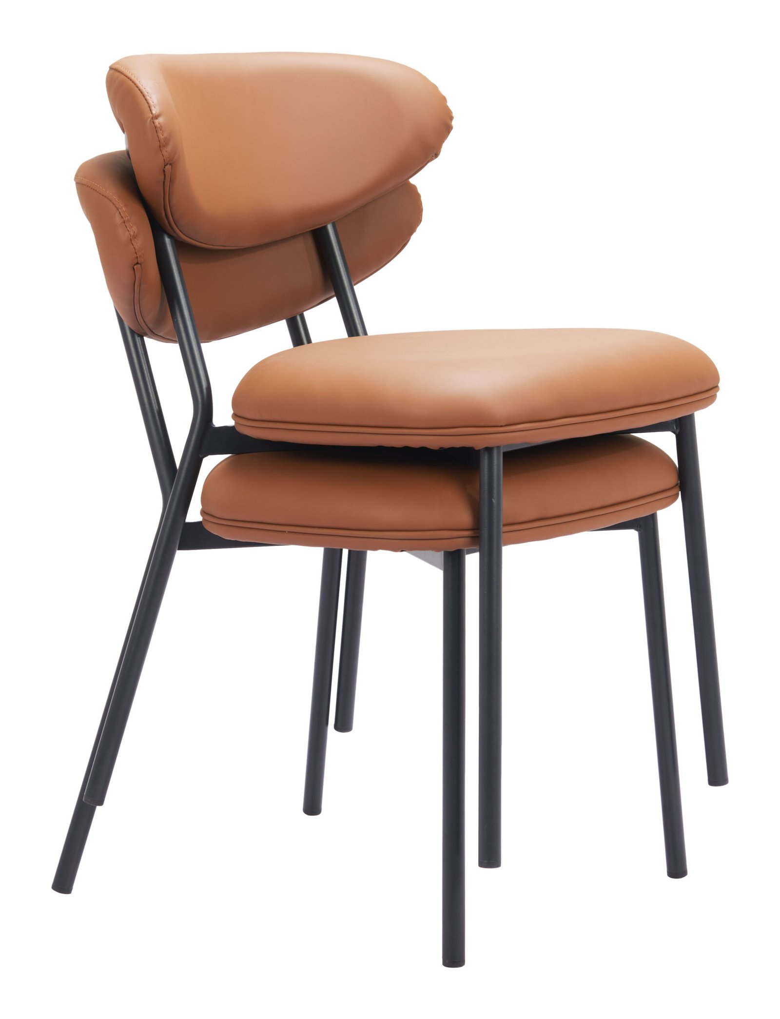 Rorun Dining Chair (Set of 4) Brown - Image 7