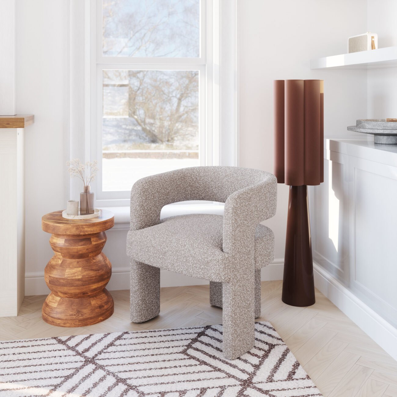 Java Accent Chair Sandy Beige - Image 3
