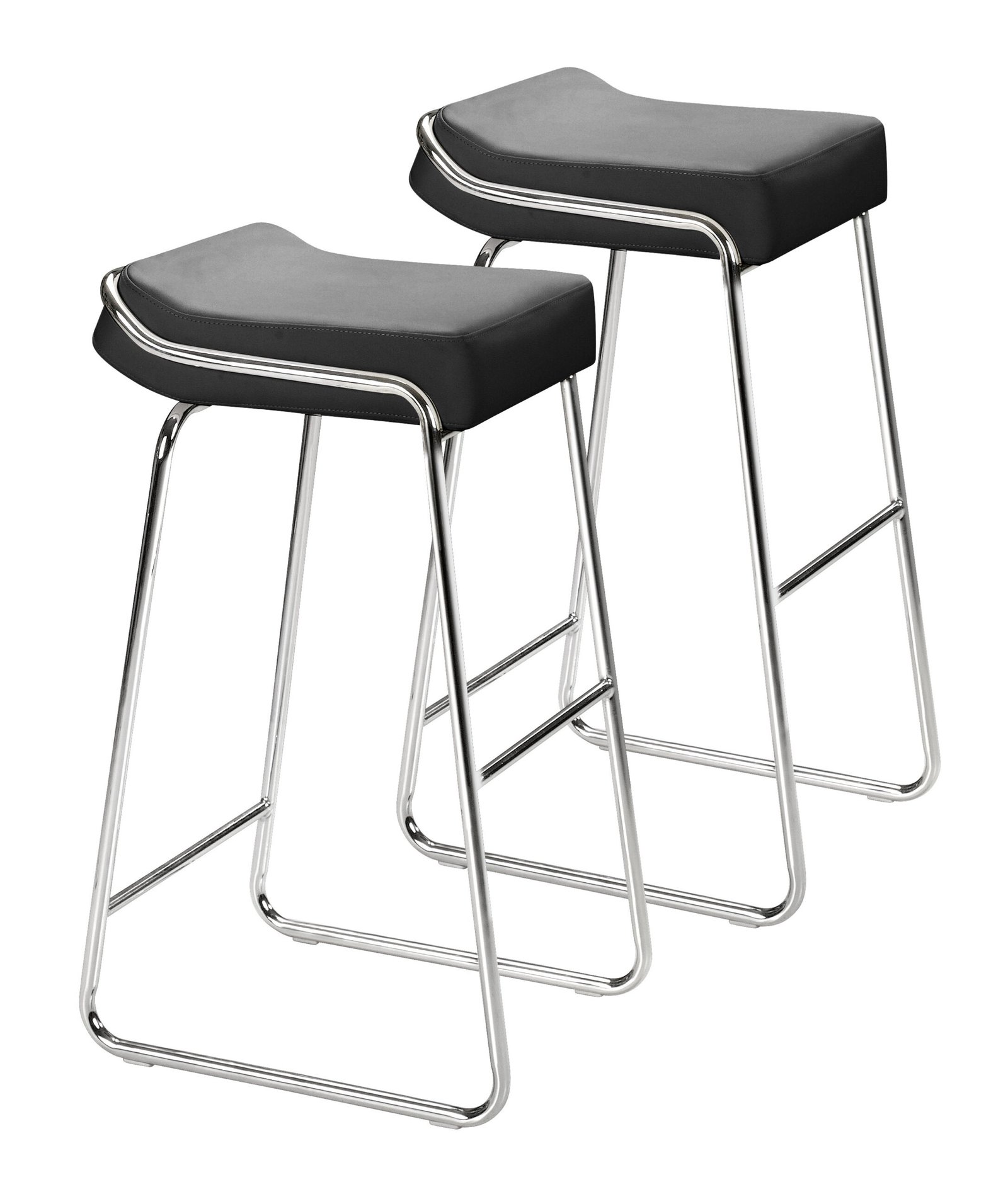Wedge Barstool (Set of 2) Black - Image 10