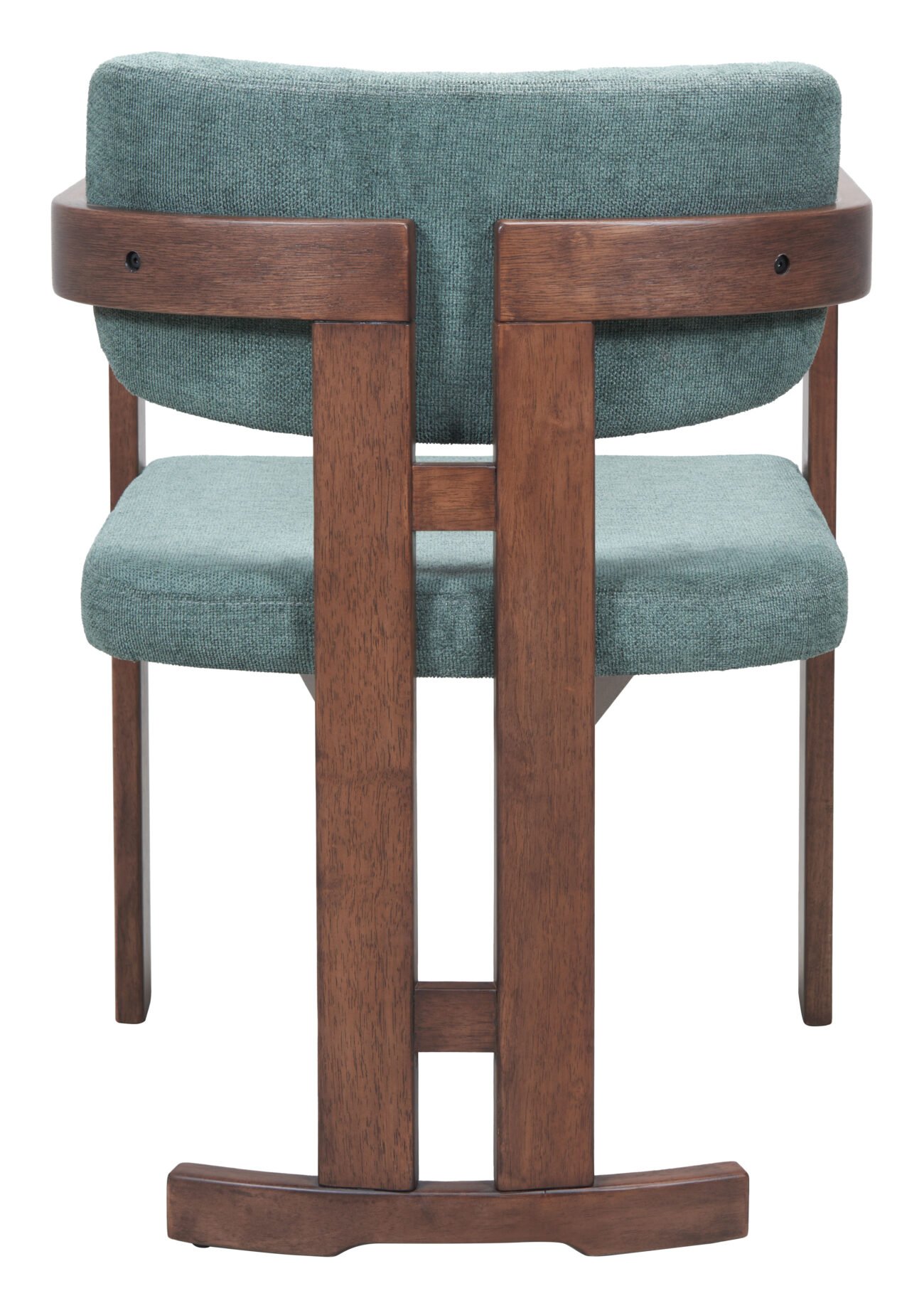Poly Dining Chair Moss Gray & Walnut - Image 4