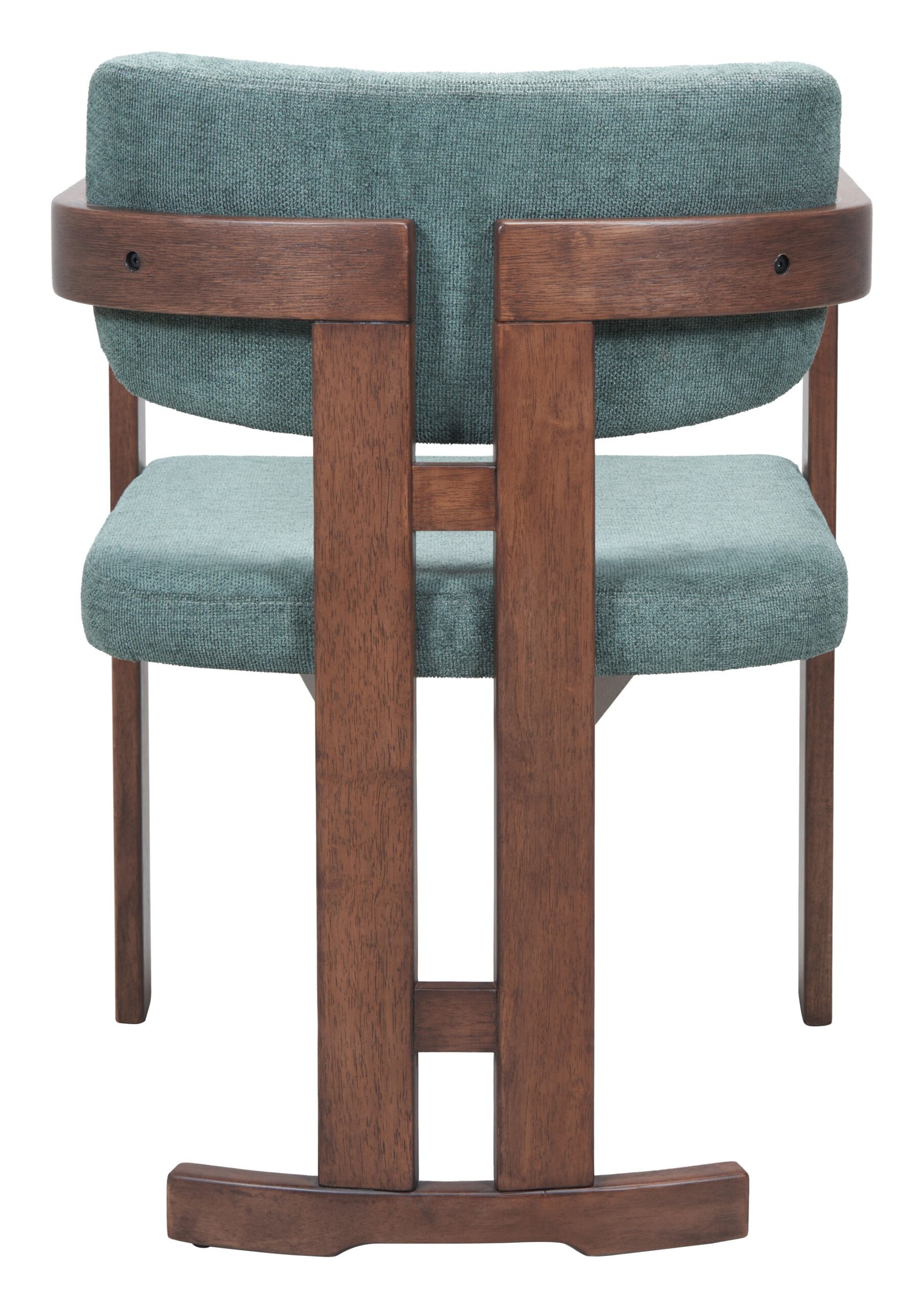 Poly Dining Chair Moss Gray & Walnut - Image 4