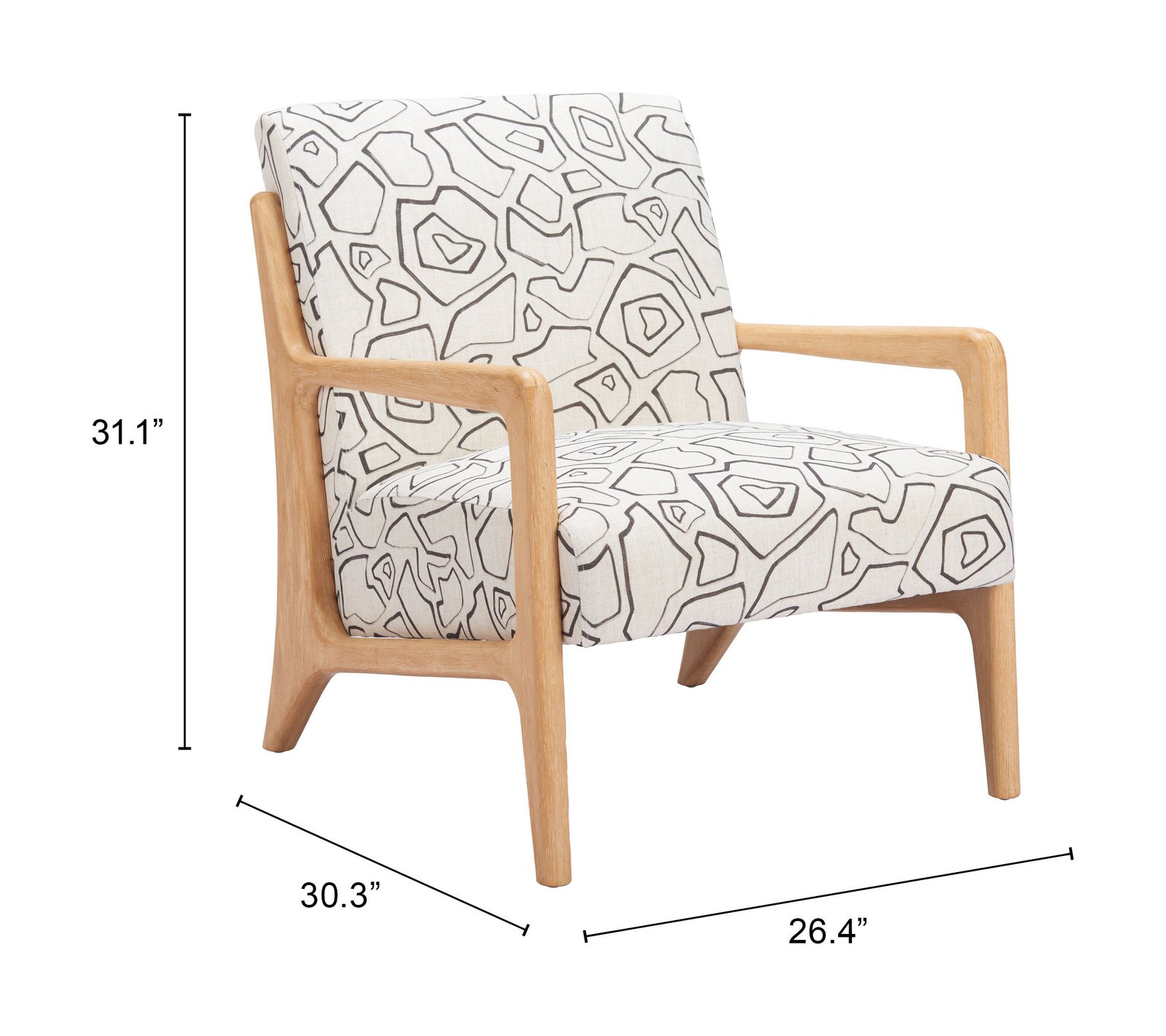 Runa Accent Chair Beige & Natural - Image 8
