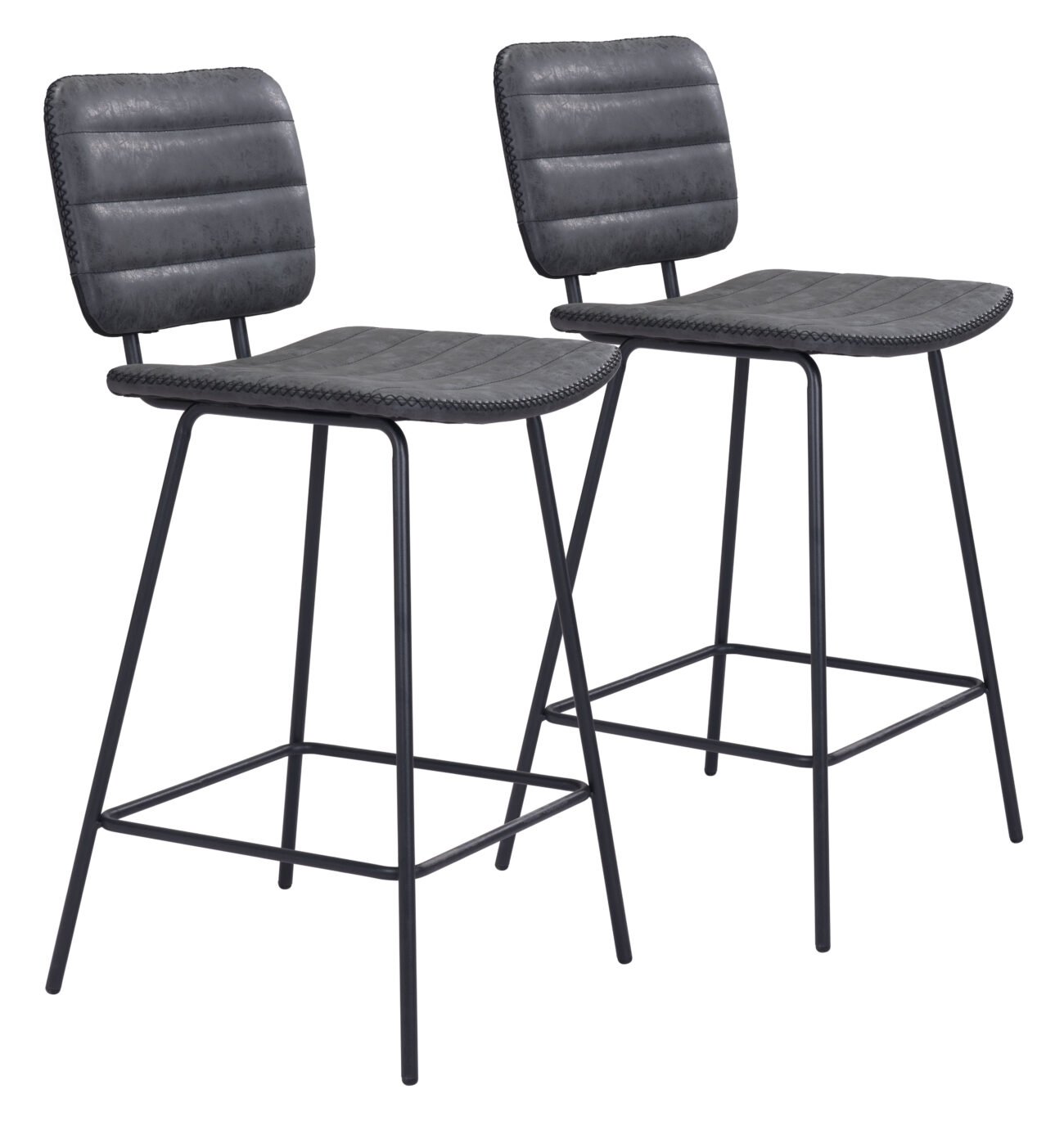 Boston Counter Stool (Set of 2) Vintage Black - Image 12